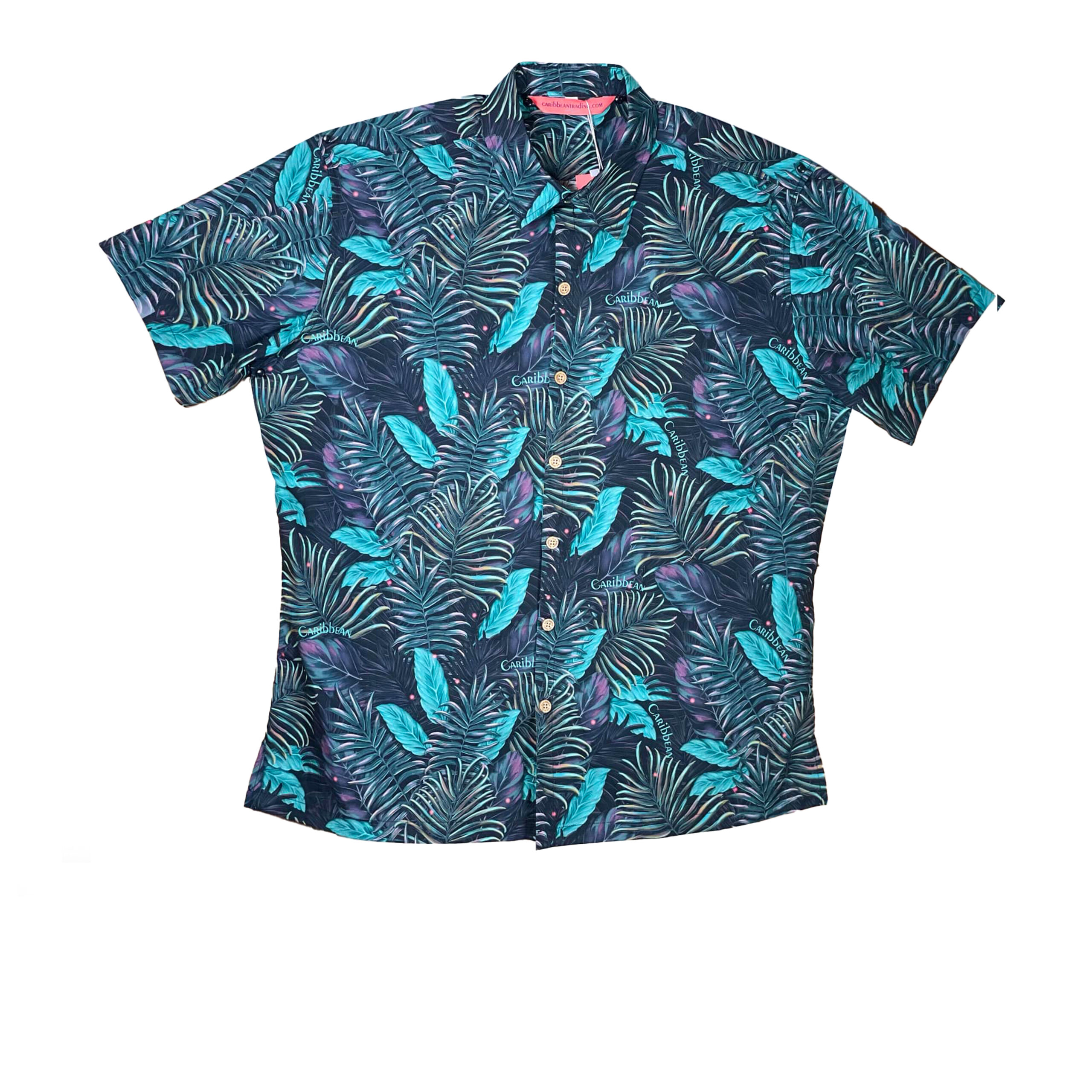 Leaves-Caribbean- Button Down Shirt