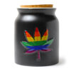 Rainbow Leaf Stash Jar