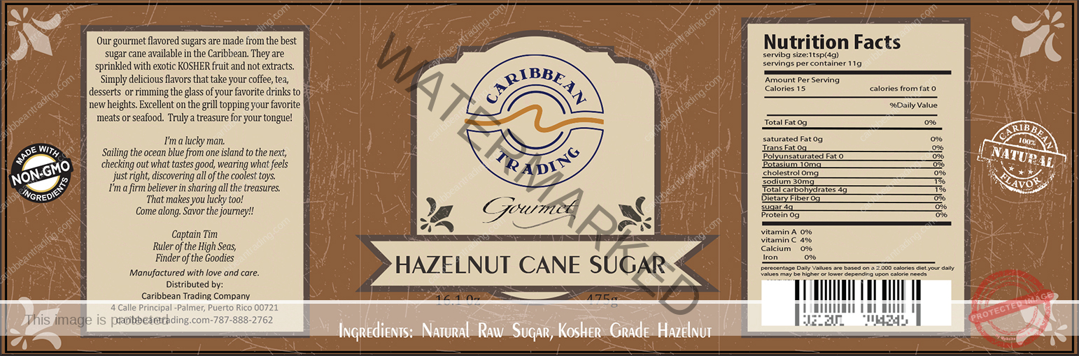 Hazelnut Cane Sugar - 15.87 oz. - Image 5