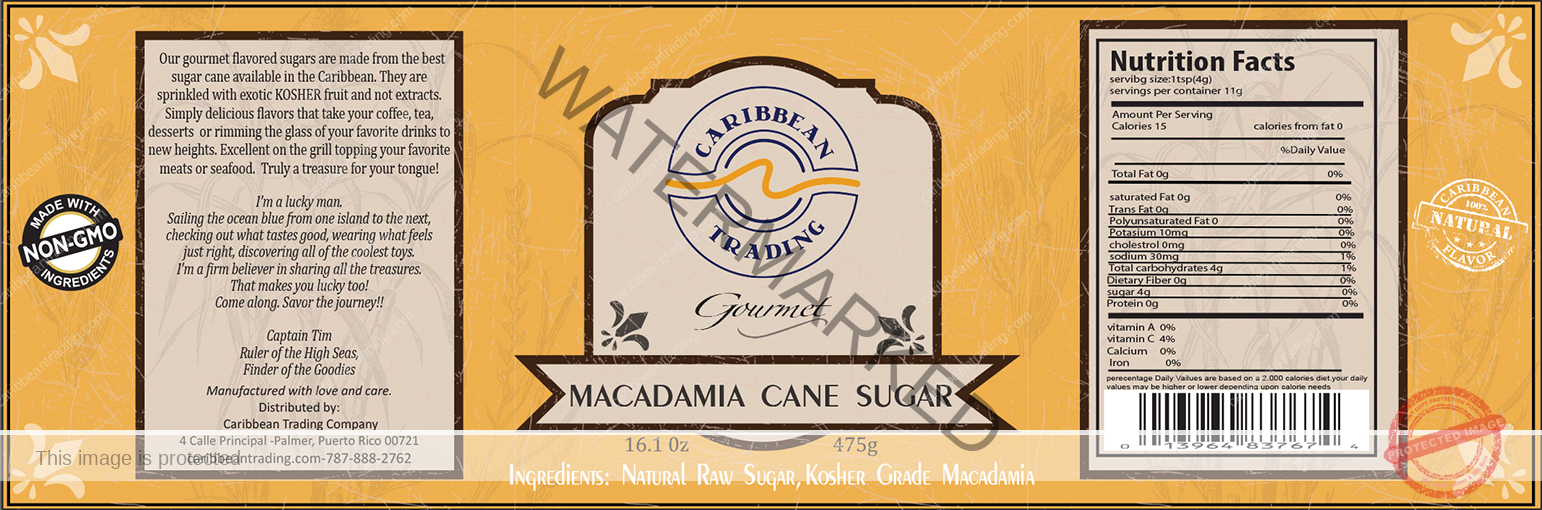 Macadamia Cane Sugar - 15.87 oz. - Image 5