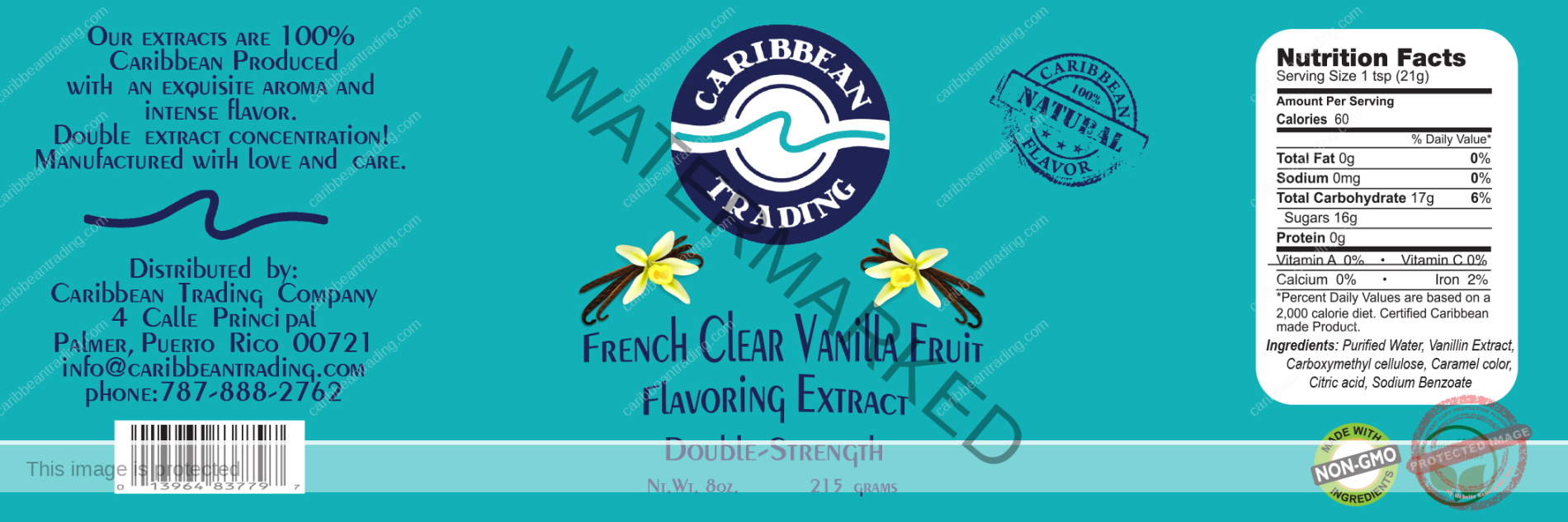 White Vanilla Extract - Double Strength - 8 oz. - Image 3