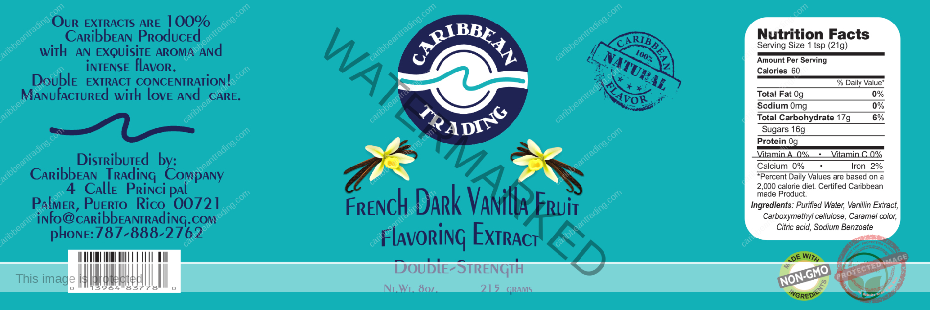 Vanilla Extract - Dark Double Strength - 8 oz. - Image 3