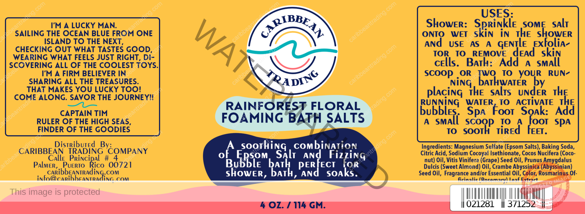 Rainforest Floral Foaming Bath Salt - Image 2