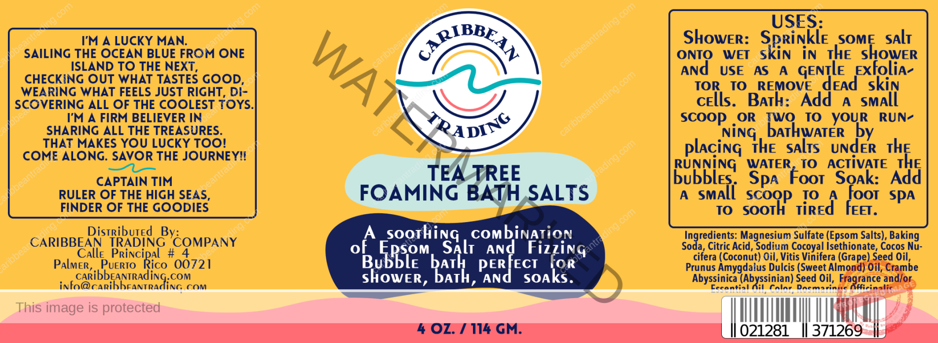 Tea Tree Foaming Bath Salt - Image 2