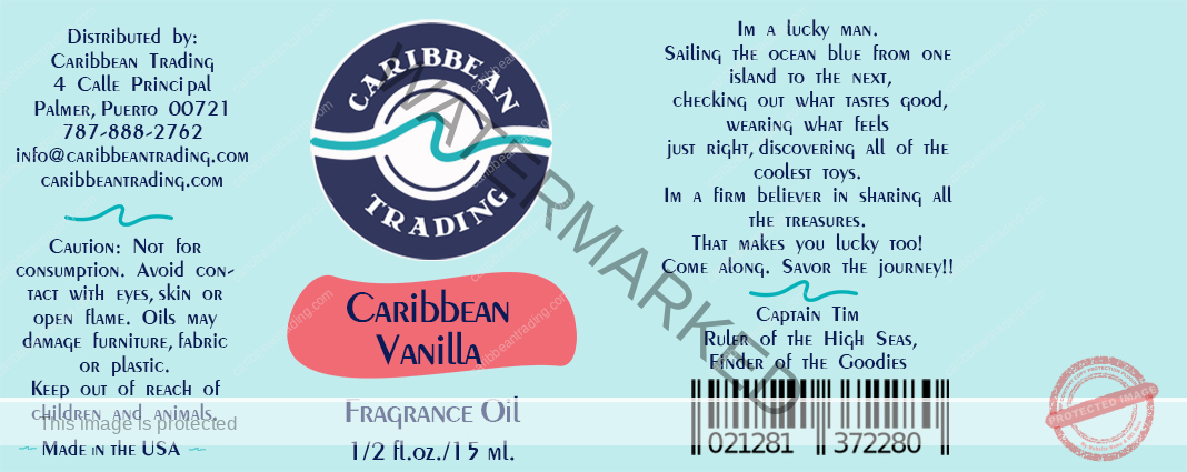 Caribbean Vanilla Fragrance Oil 1/2 oz. - Image 3