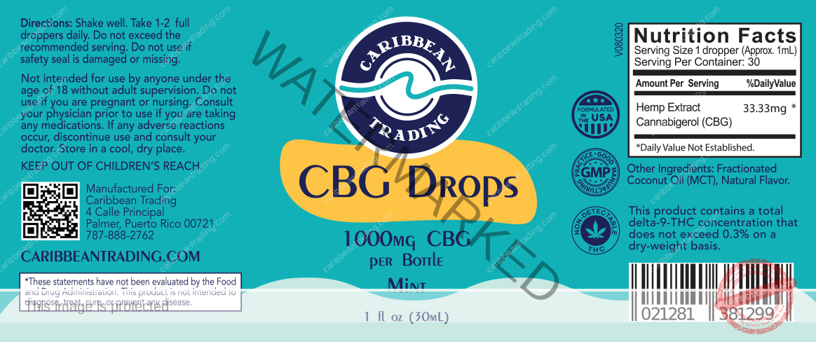 CBG 1000 Mint drops