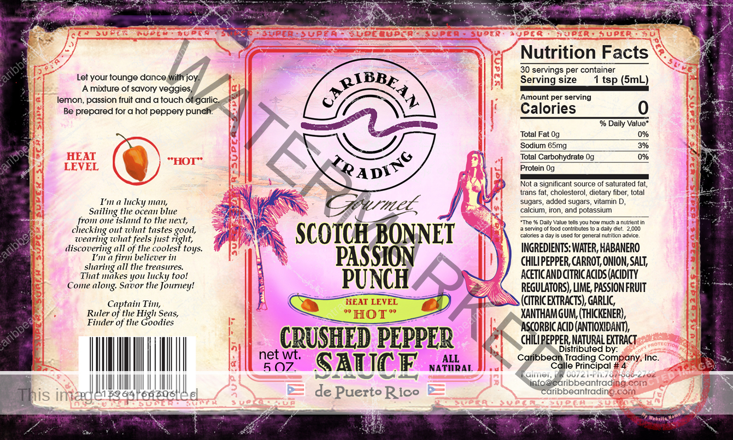 Scotch Bonnet Passion Punch Crushed Pepper Sauce - Image 2