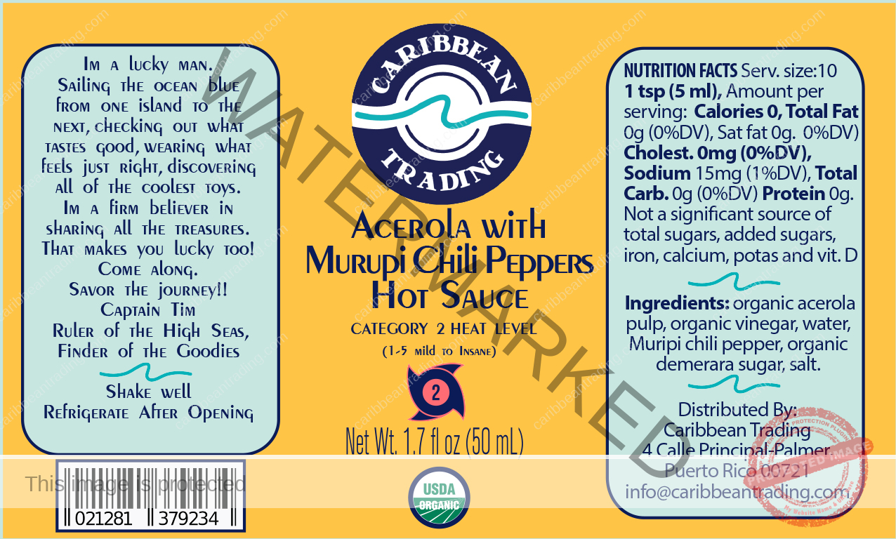 Organic Acerola and Murupi Chili Pepper Hot Sauce