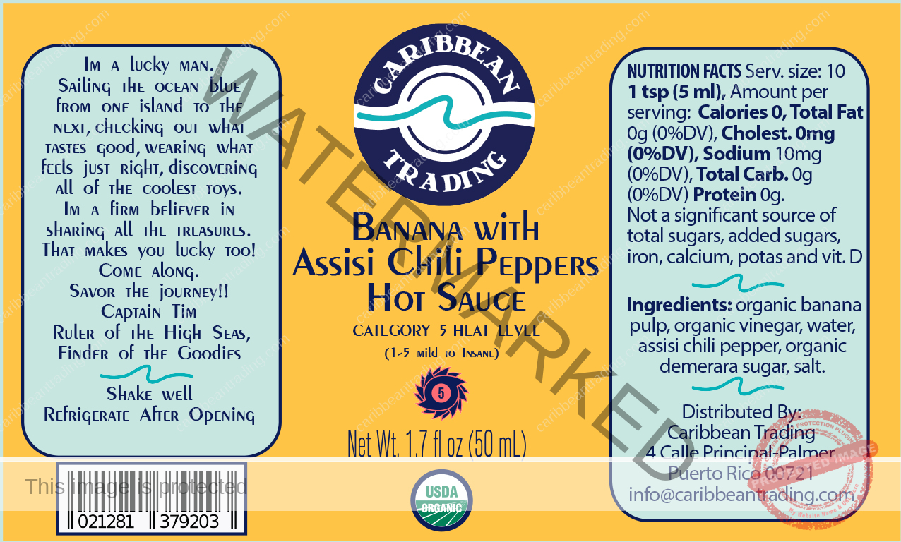 Organic-Banana-Assisi-Chili-Pepper-sauce -50 ml. - Image 3