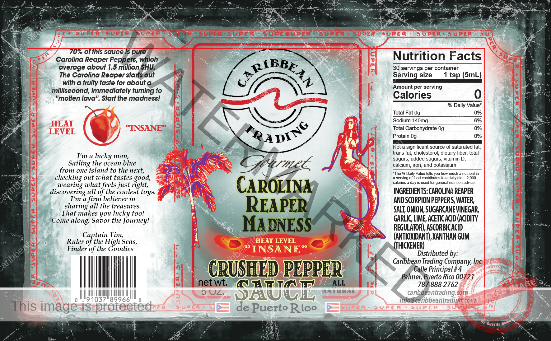 Carolina Reaper Madness Crushed Pepper Sauce - Image 2
