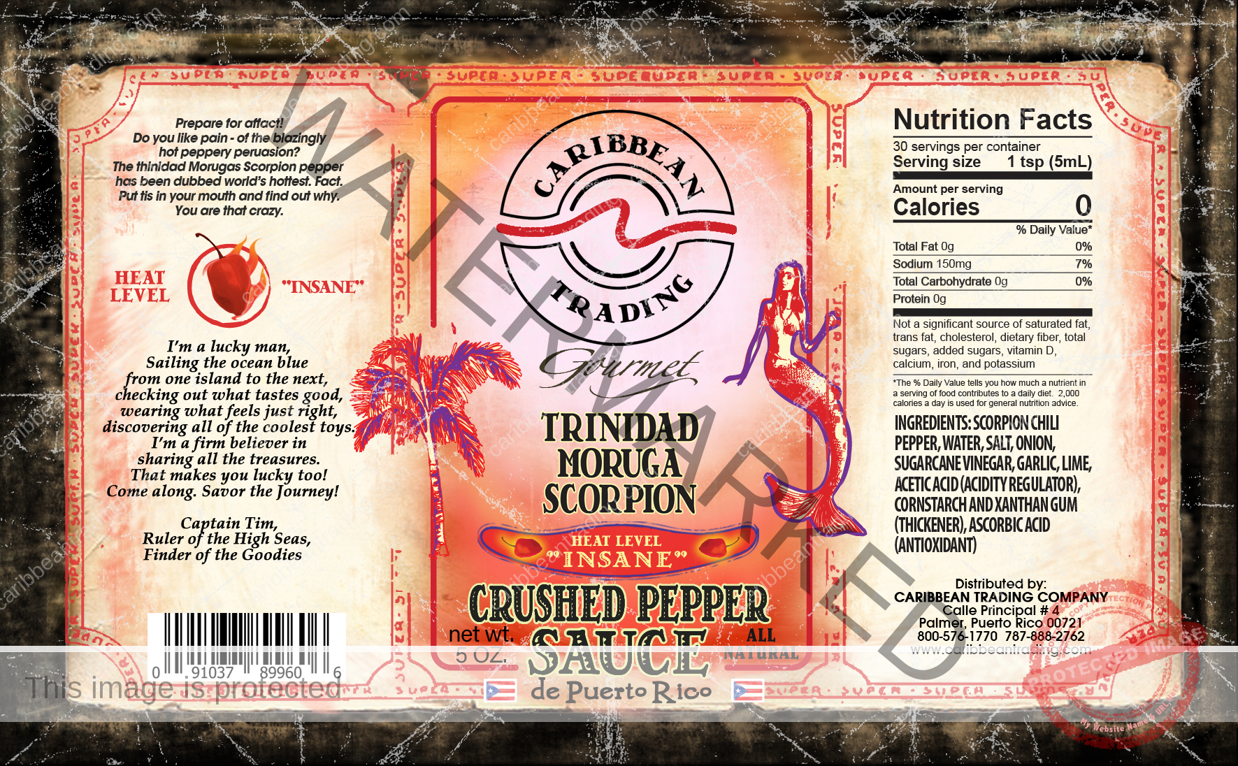 Trinidad Moruga Scorpion Crushed Pepper Sauce - Image 2
