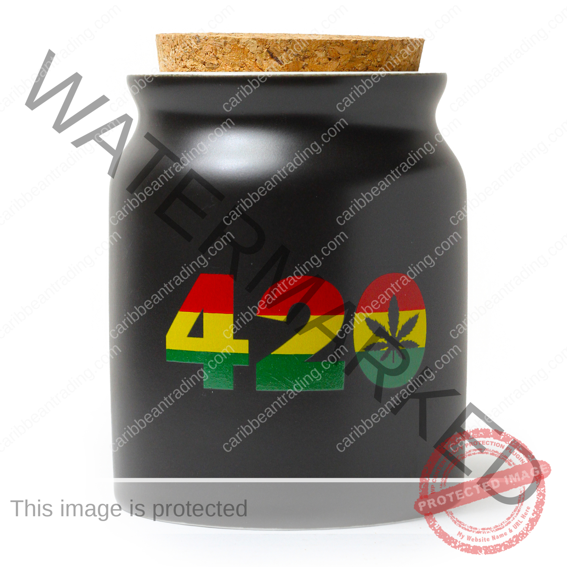 420 Rasta Color Stash Jar