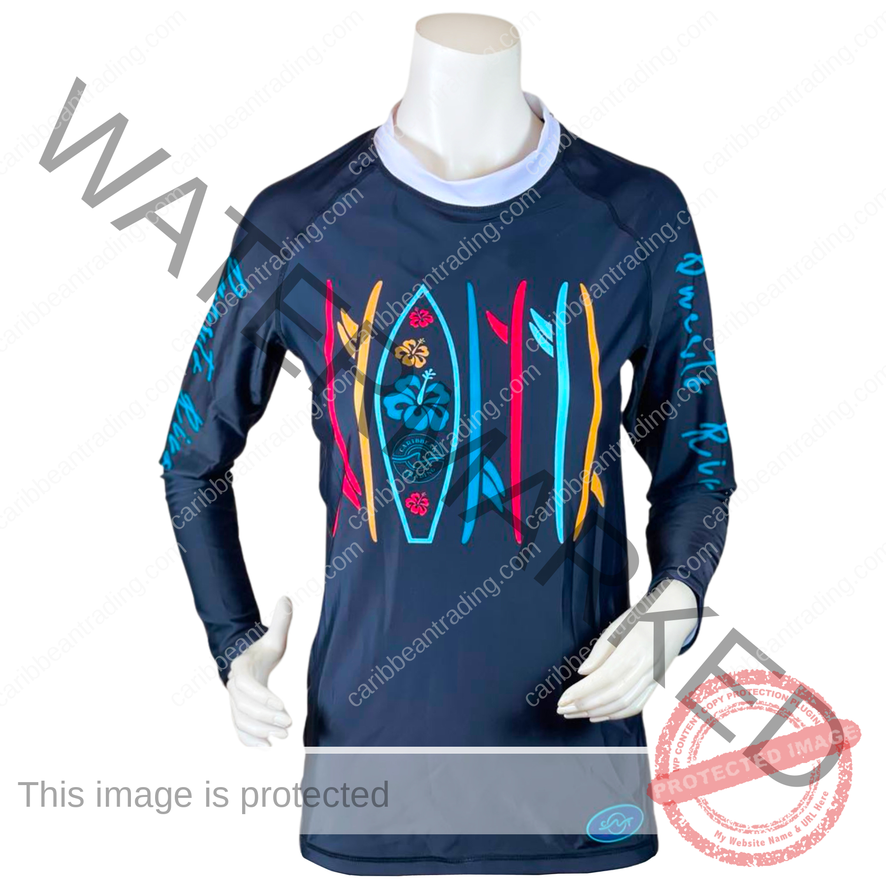 Surf Board Unisex-Rashguard