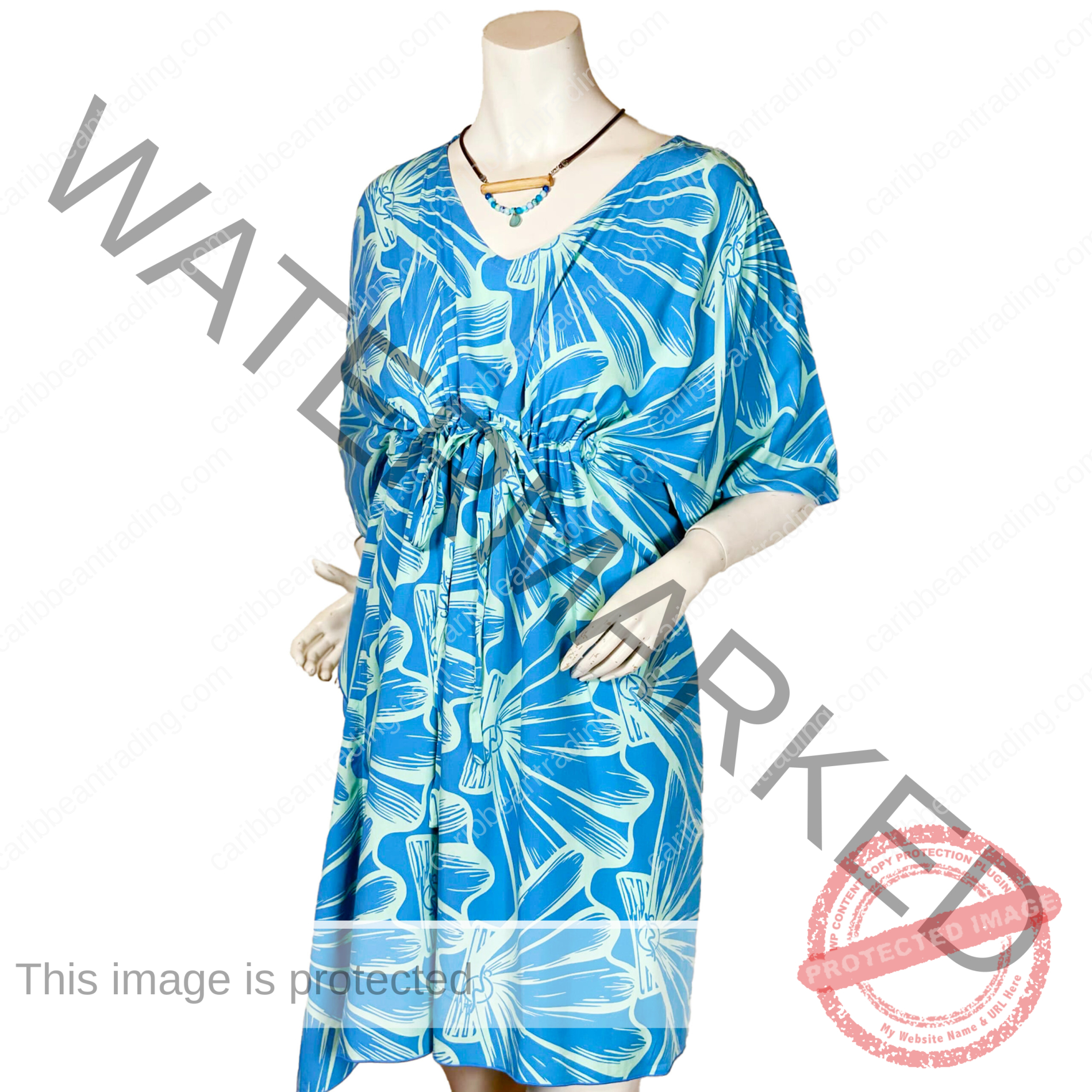 Blue Shell Dress - Image 2