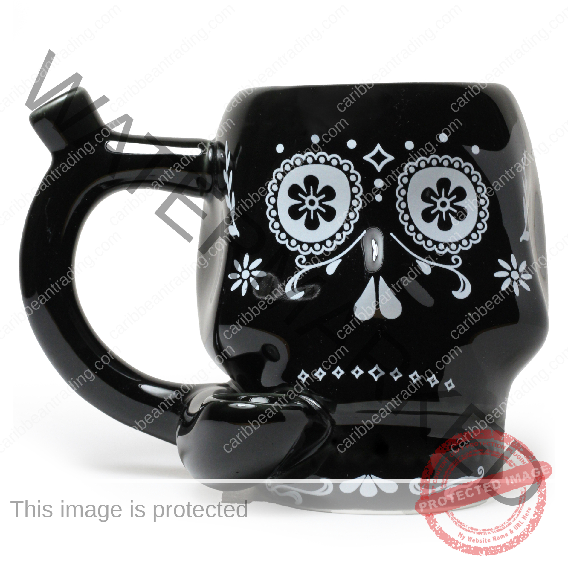 Black Skull Mug