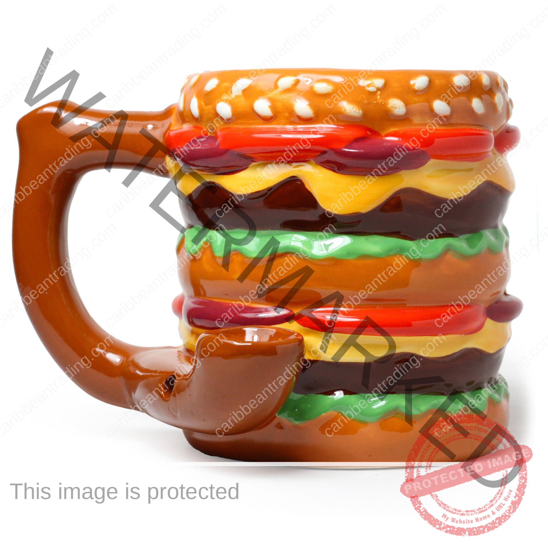 Cheeseburger Pipe Mug
