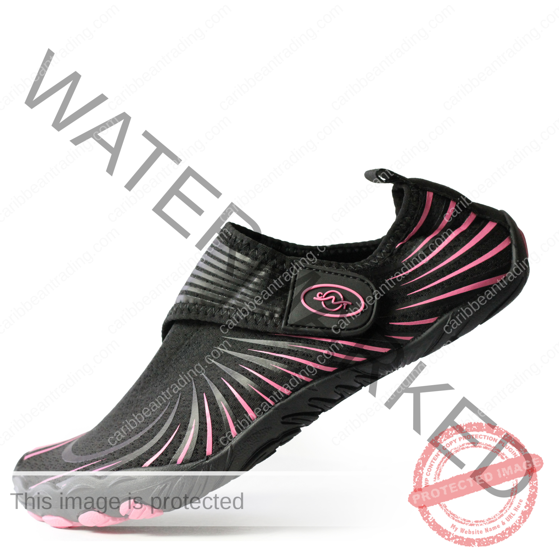 Water Shoes- Unisex Pink/Black - Image 5