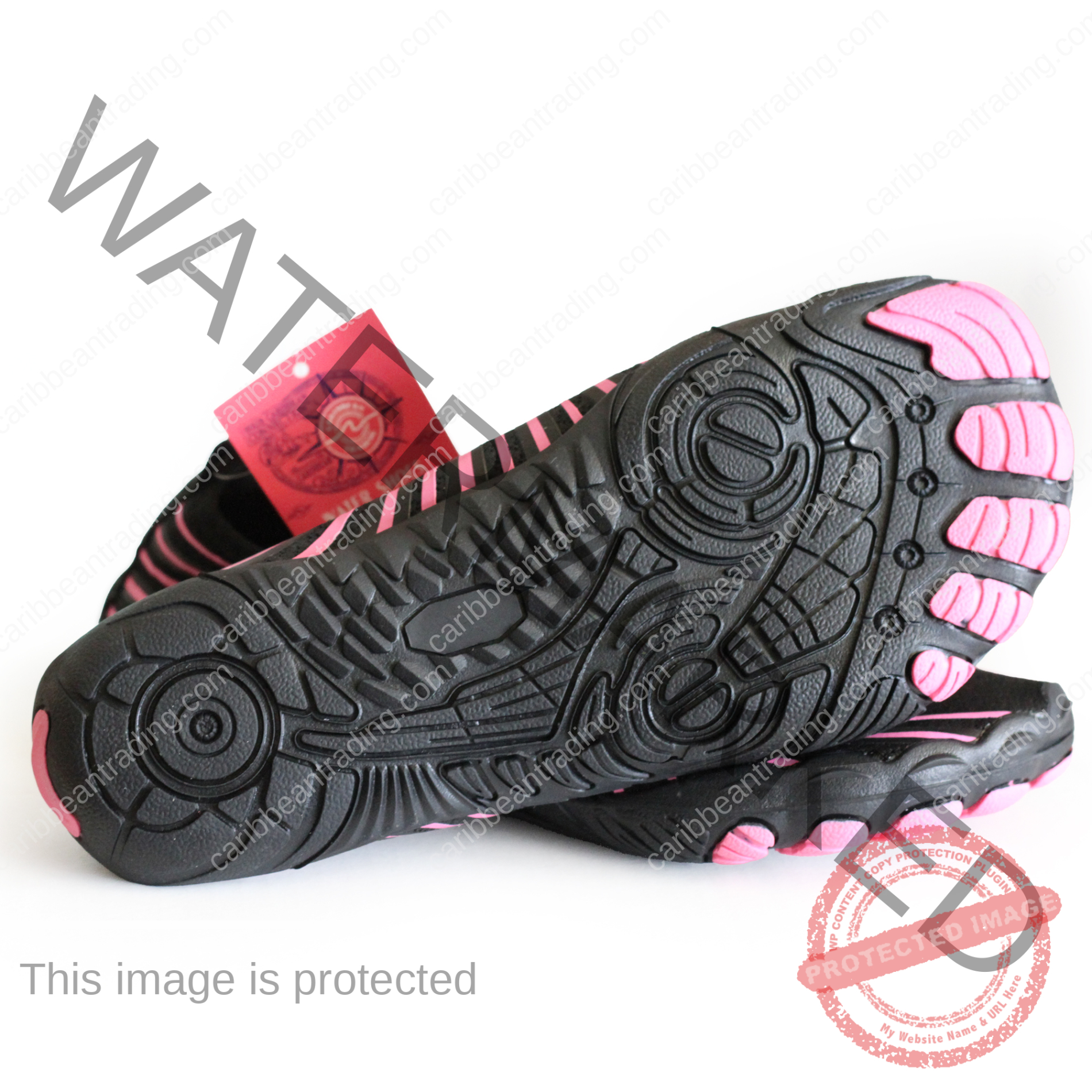 Water Shoes- Unisex Pink/Black - Image 2