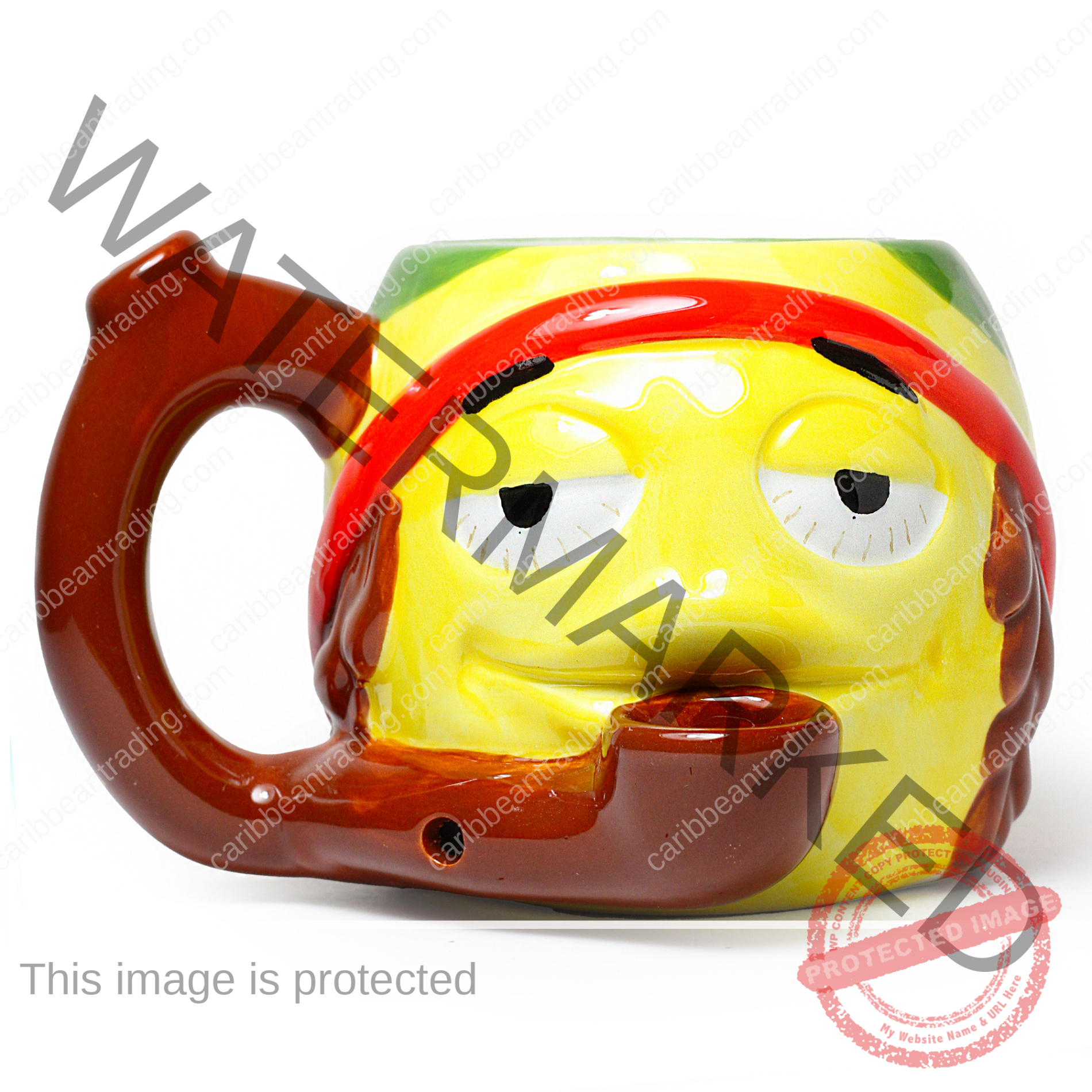 Rasta Stoned Emoji Roast & Toast Mug