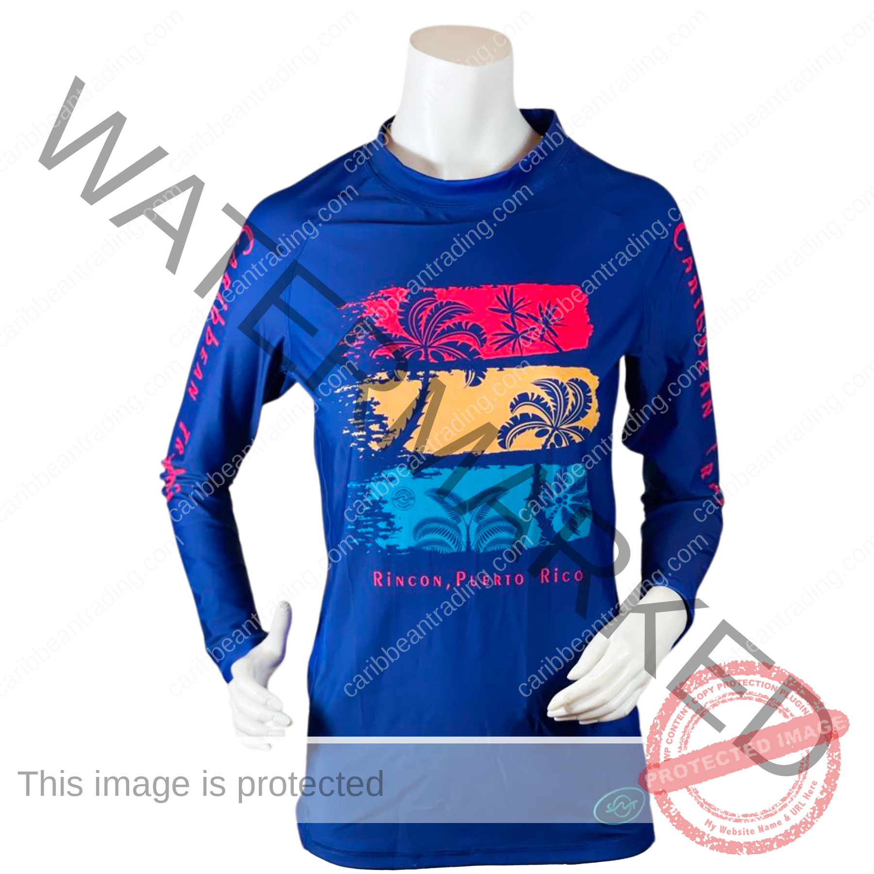 Rincon Palms Unisex- Rashguard - Image 2