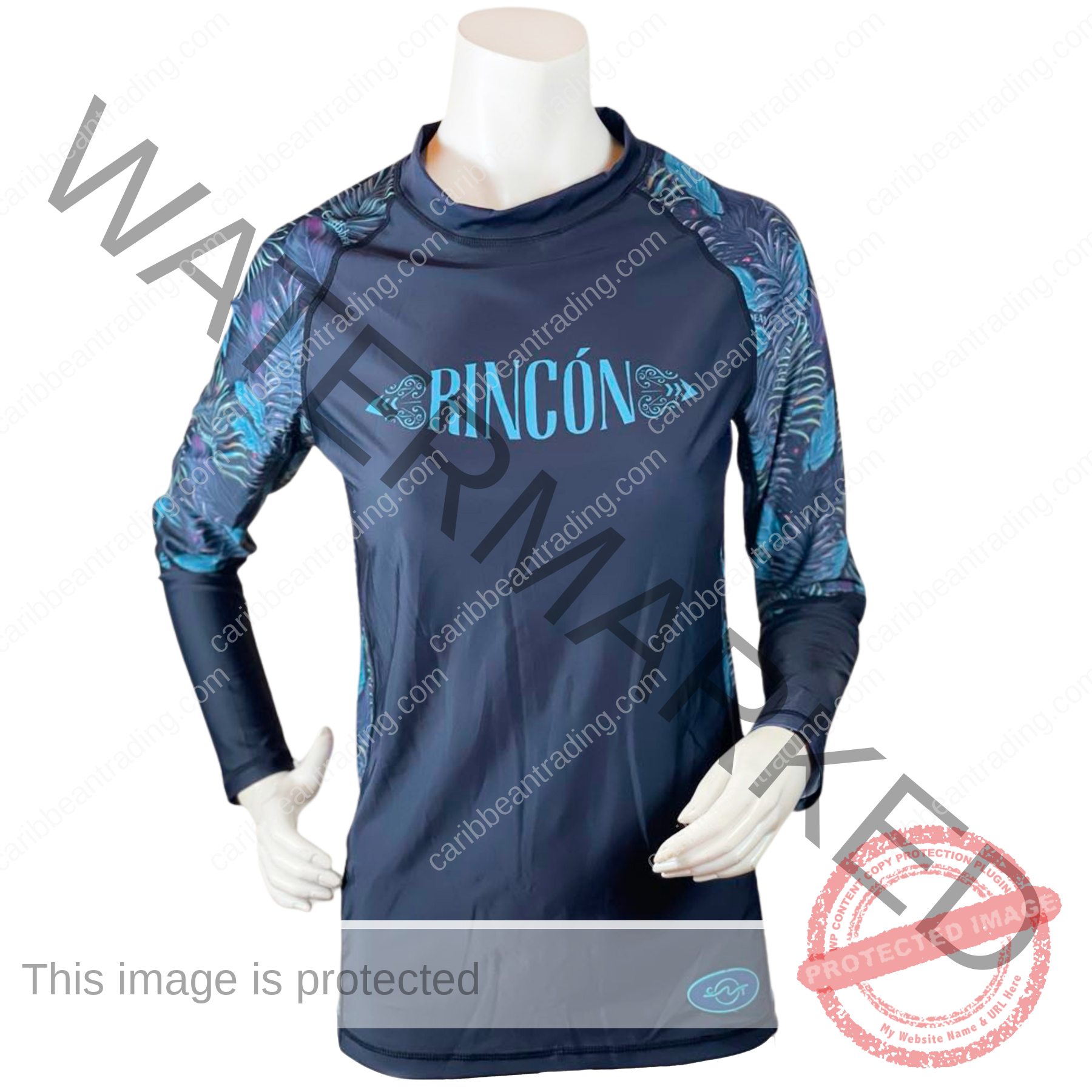 Rincon Leaves Unisex-Rashguard