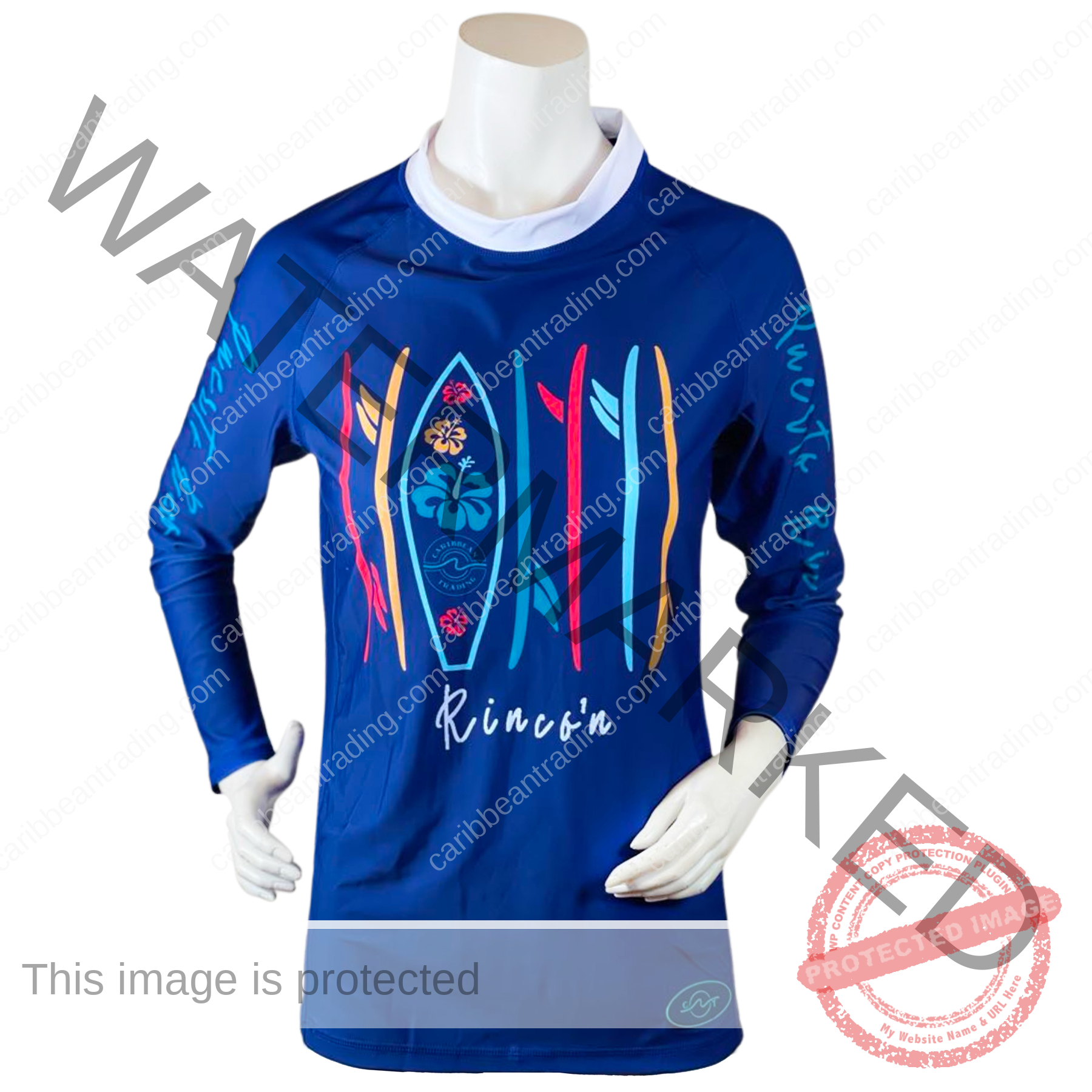 Rincon Surf Board Unisex-Rashguard