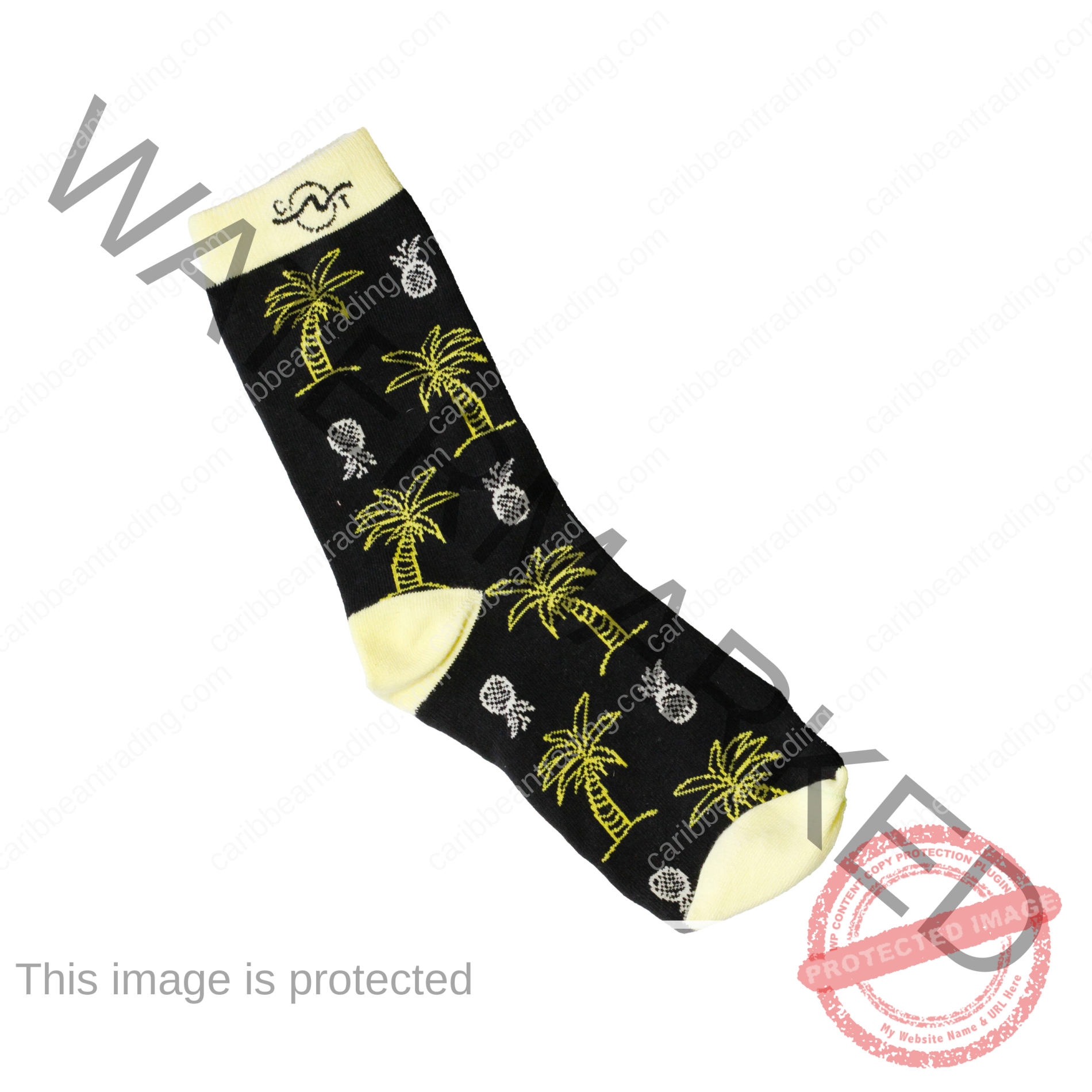 Tropical Socks Palm Tree Pineapple - Image 5