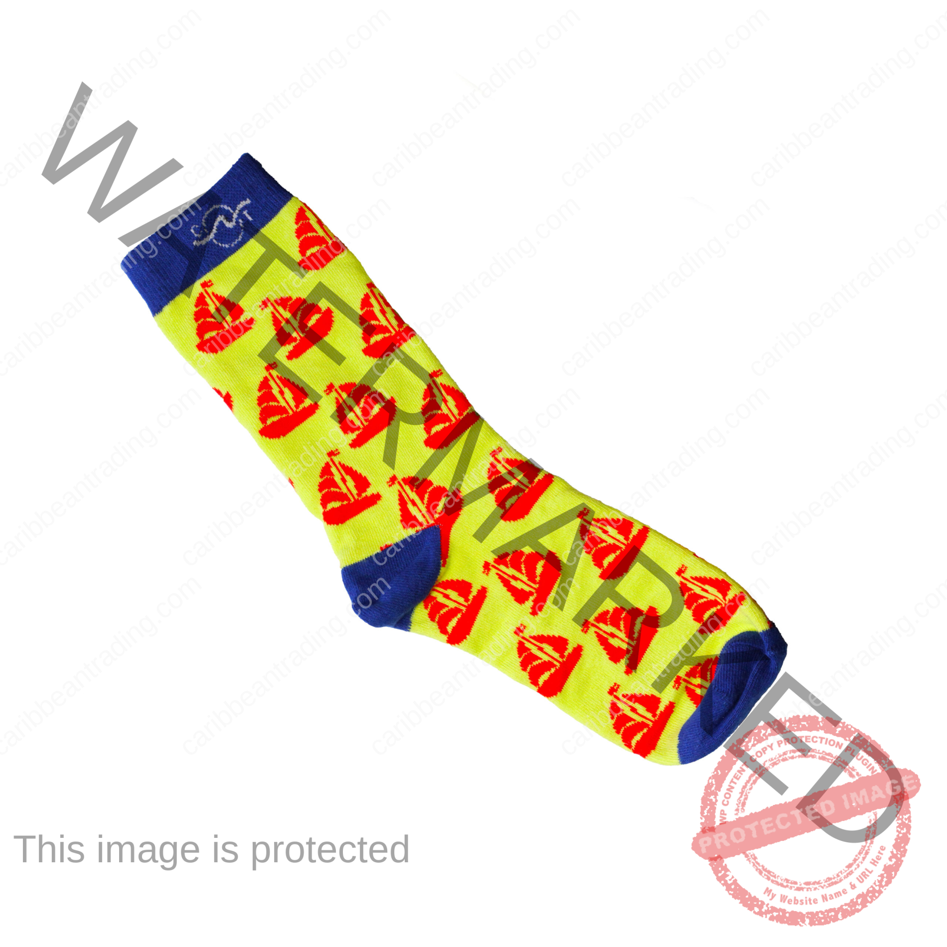 Tropical Socks Sailboats - Image 5
