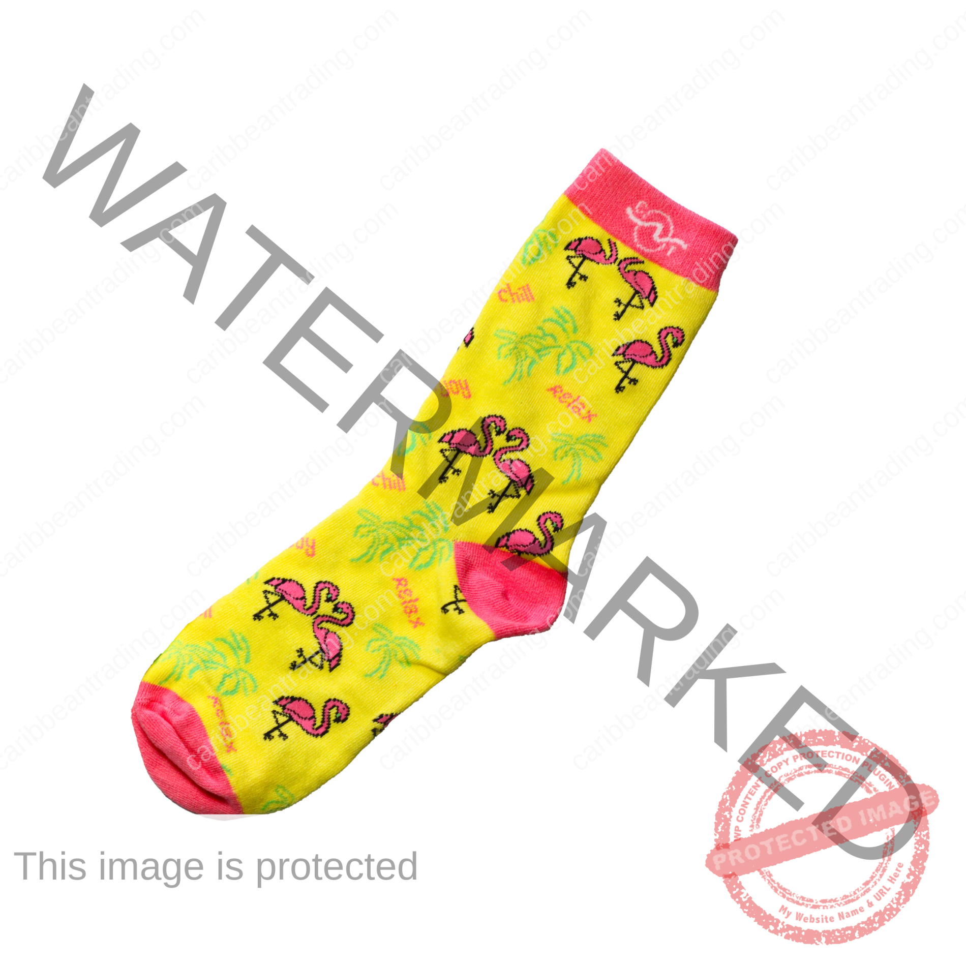 Tropical Socks Relax Flamingo - Image 5