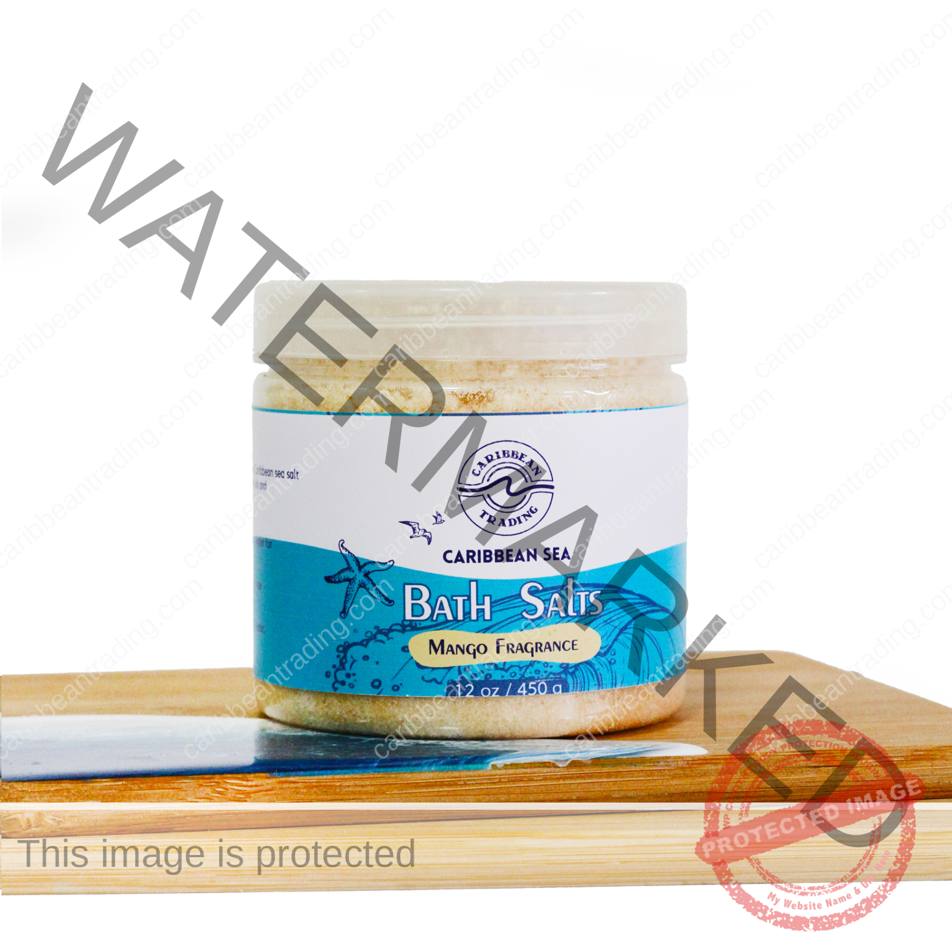 Caribbean Sea Bath Salts w/Mango 12 oz.