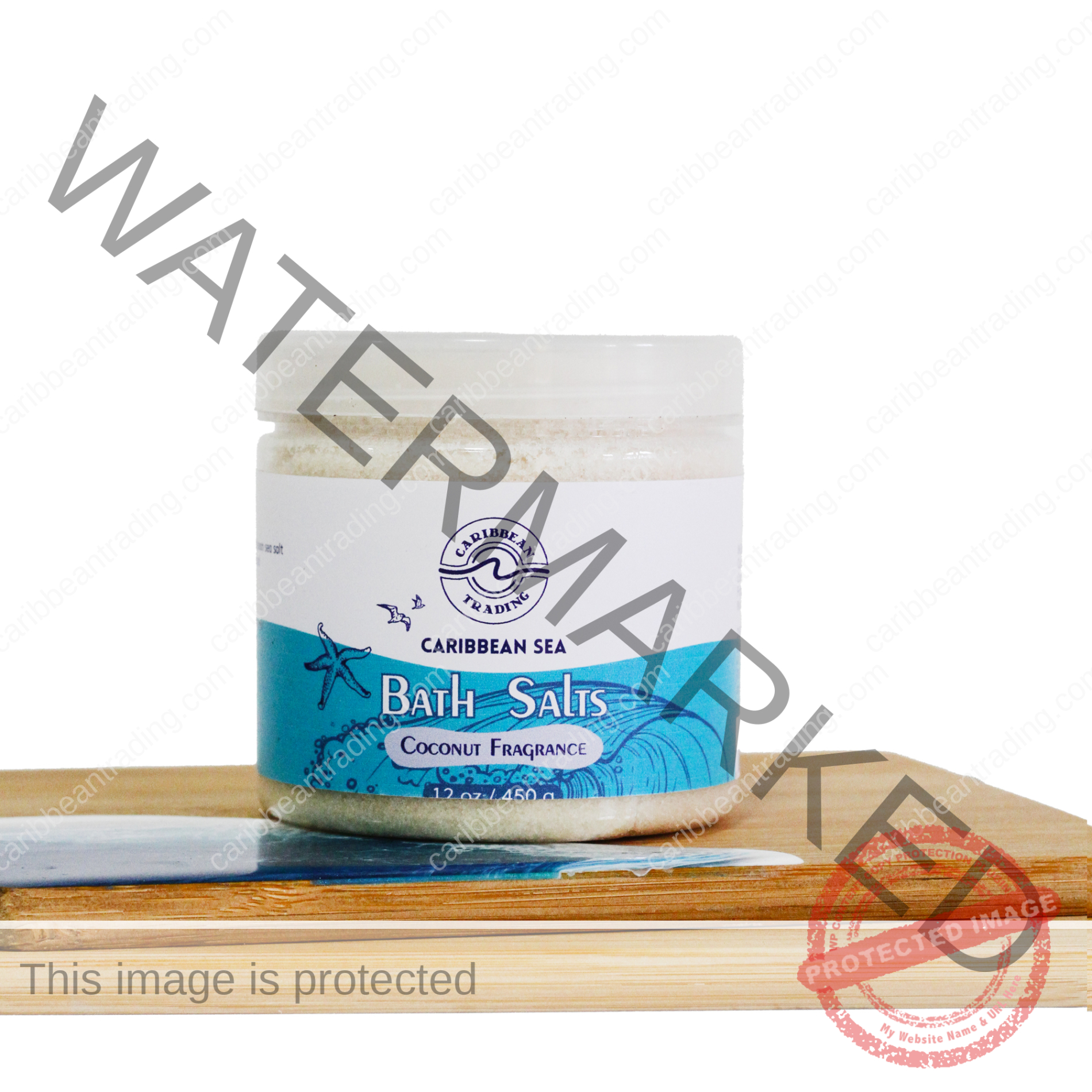 Caribbean Sea Bath Salts w/Coconut 12 oz.