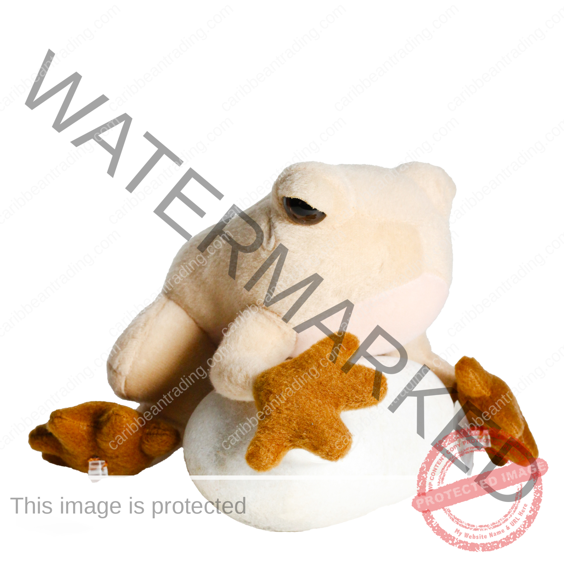 Coqui Frog Stuffed Animal-With-Suction-Cups