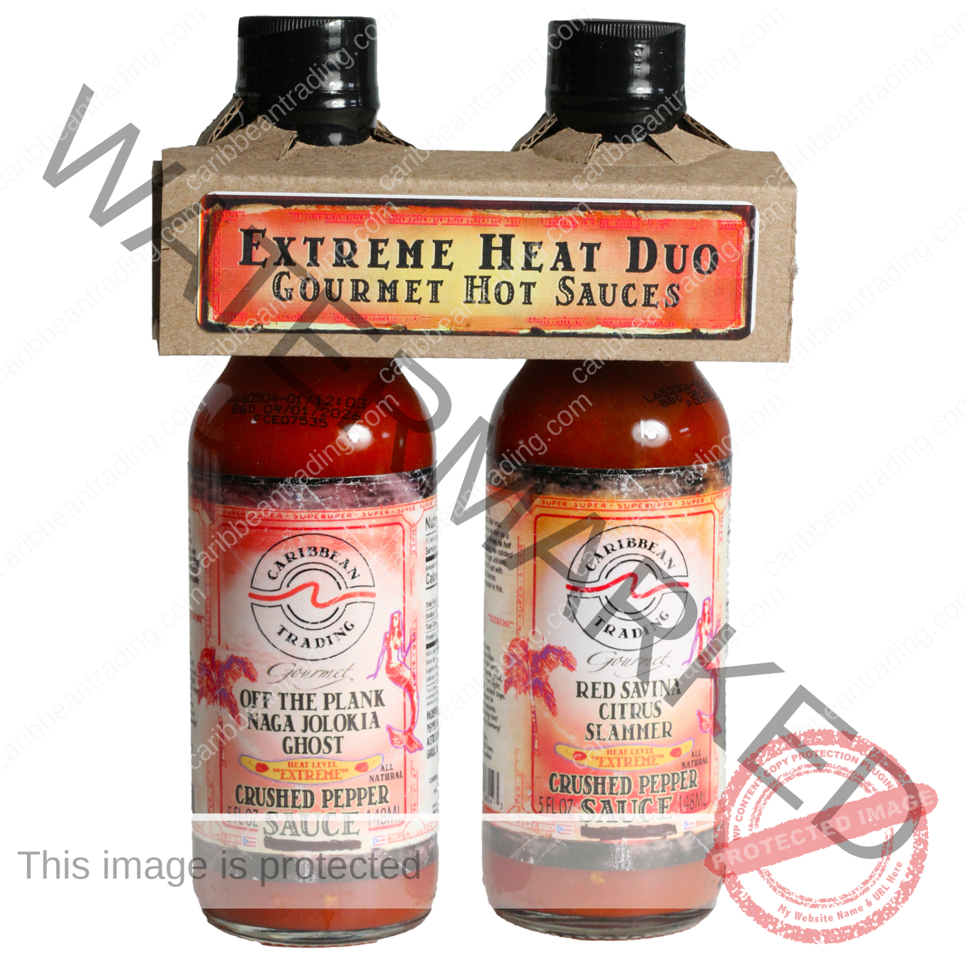 Extreme Heat Duo Crushed Pepper Sauces - Shipping Included