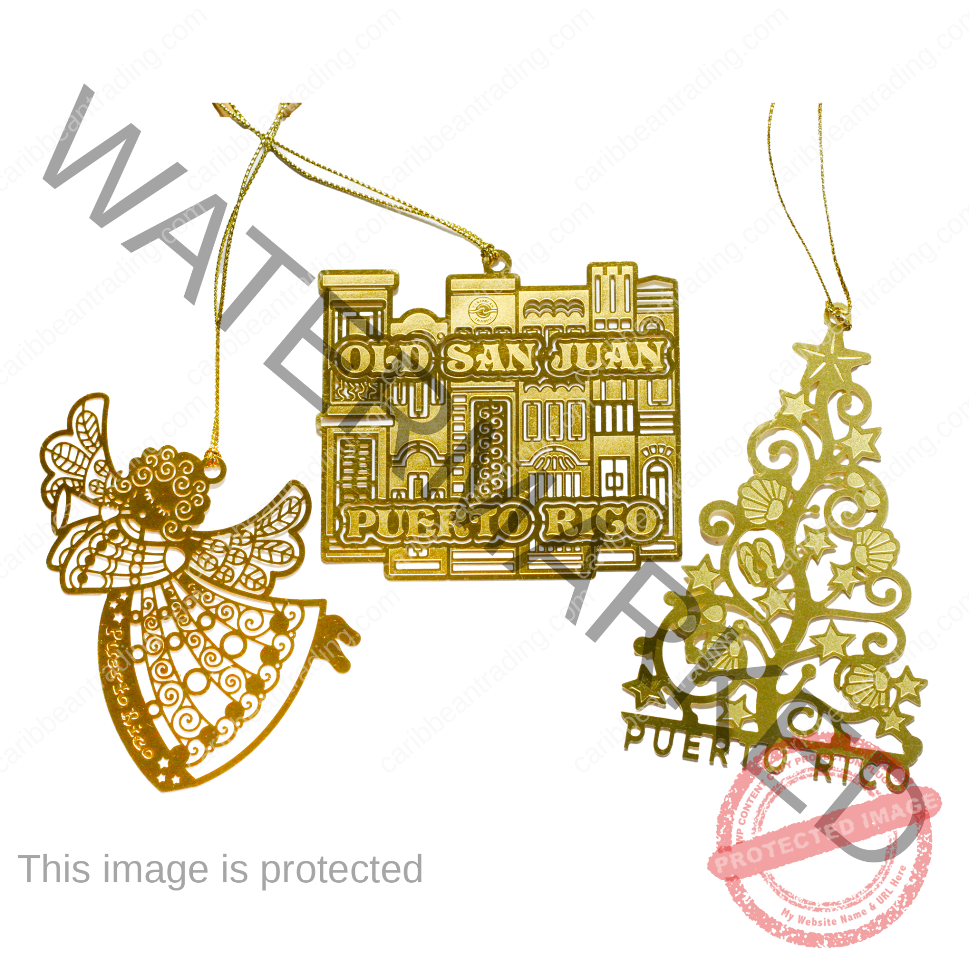 Caribbean Trading Oval - Puerto Rico Ornament - Image 6