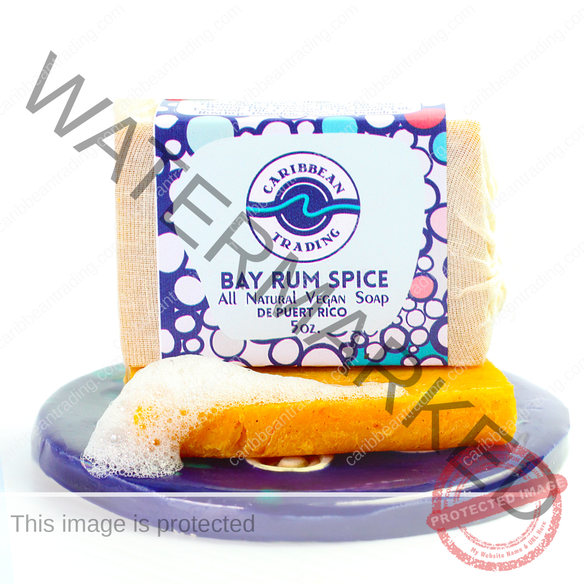 Bay Rum Spice Handmade All Natural Vegan Soap