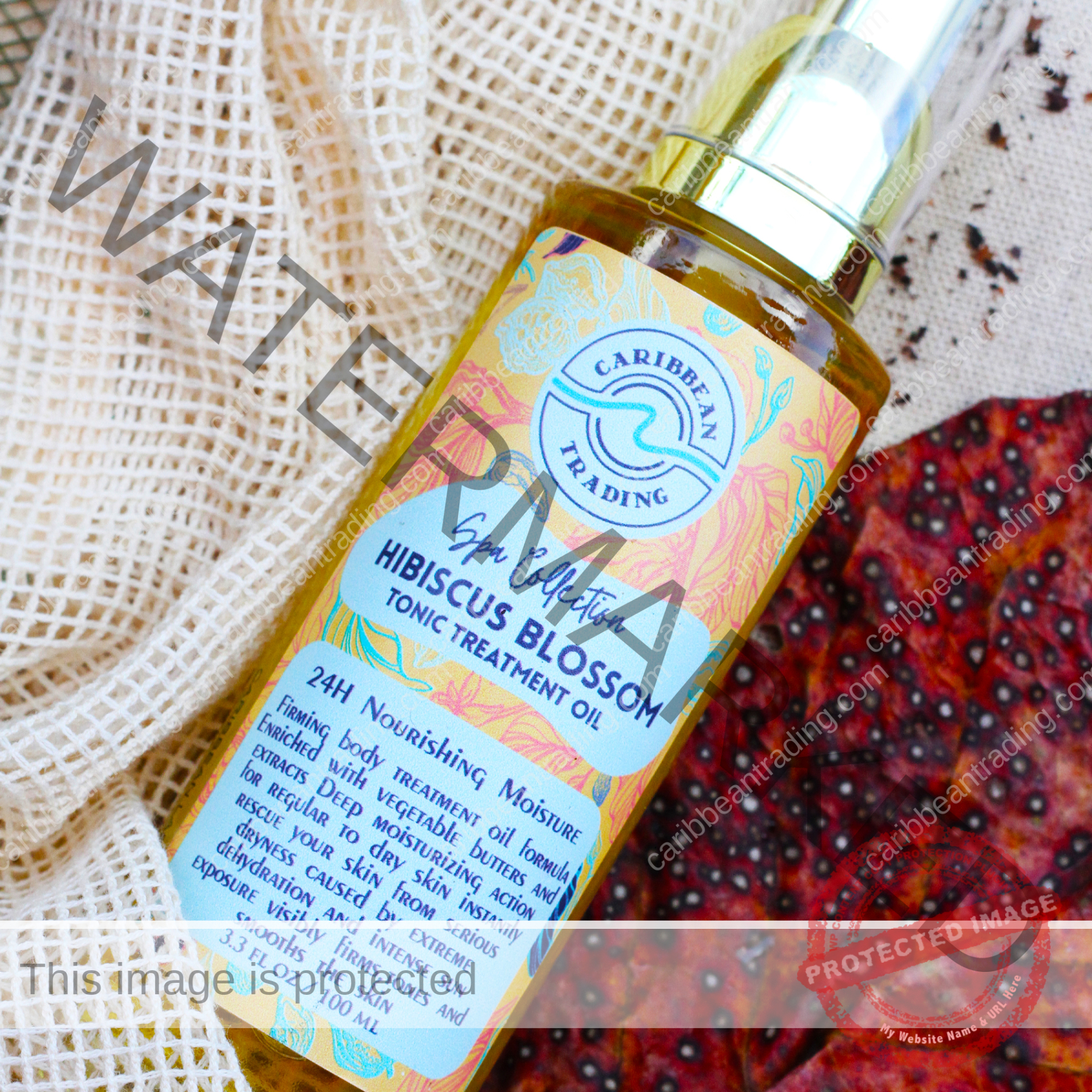 Hibiscus Blossom Tonic Treatment Oil - Image 4