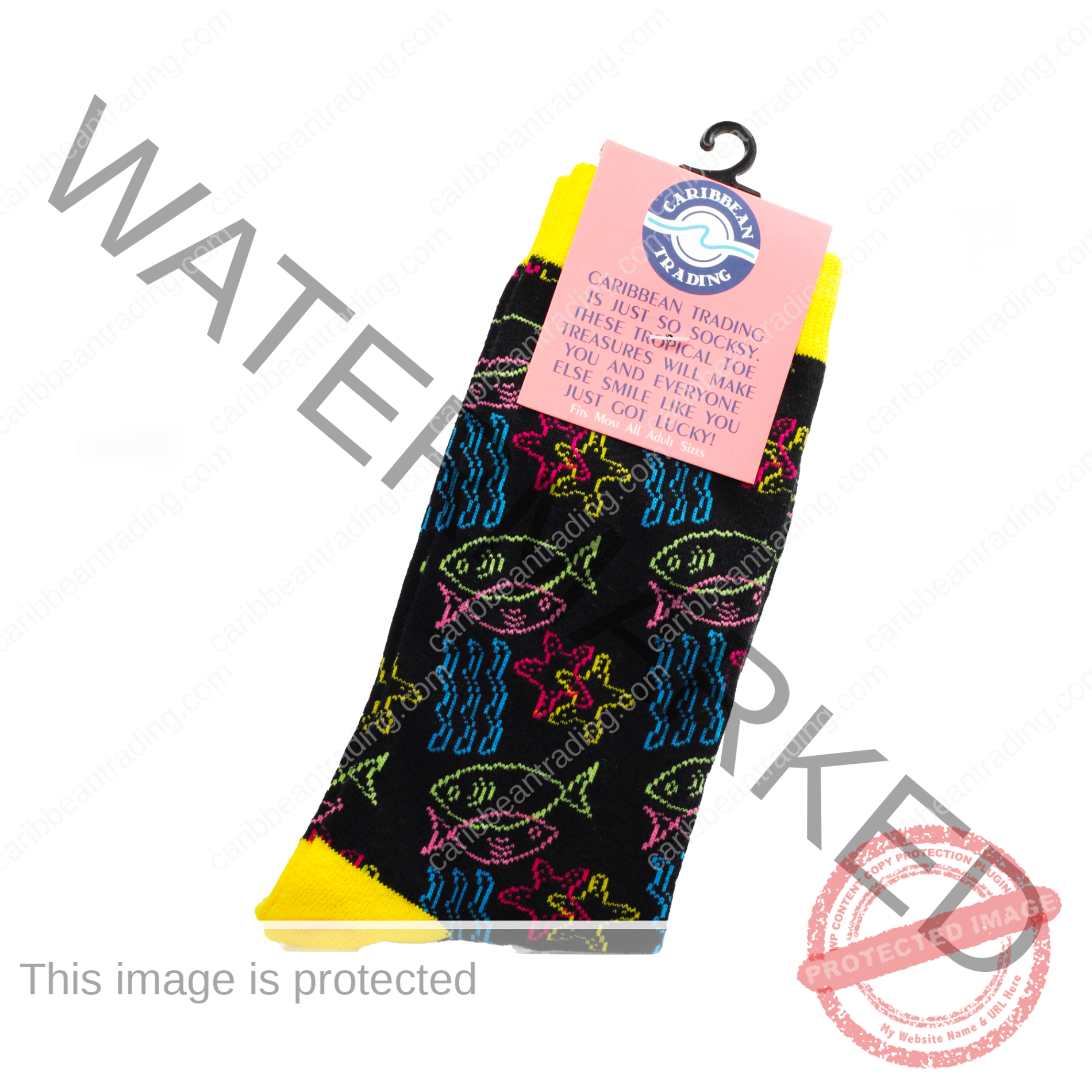 Tropical Socks Fish Wave - Image 4