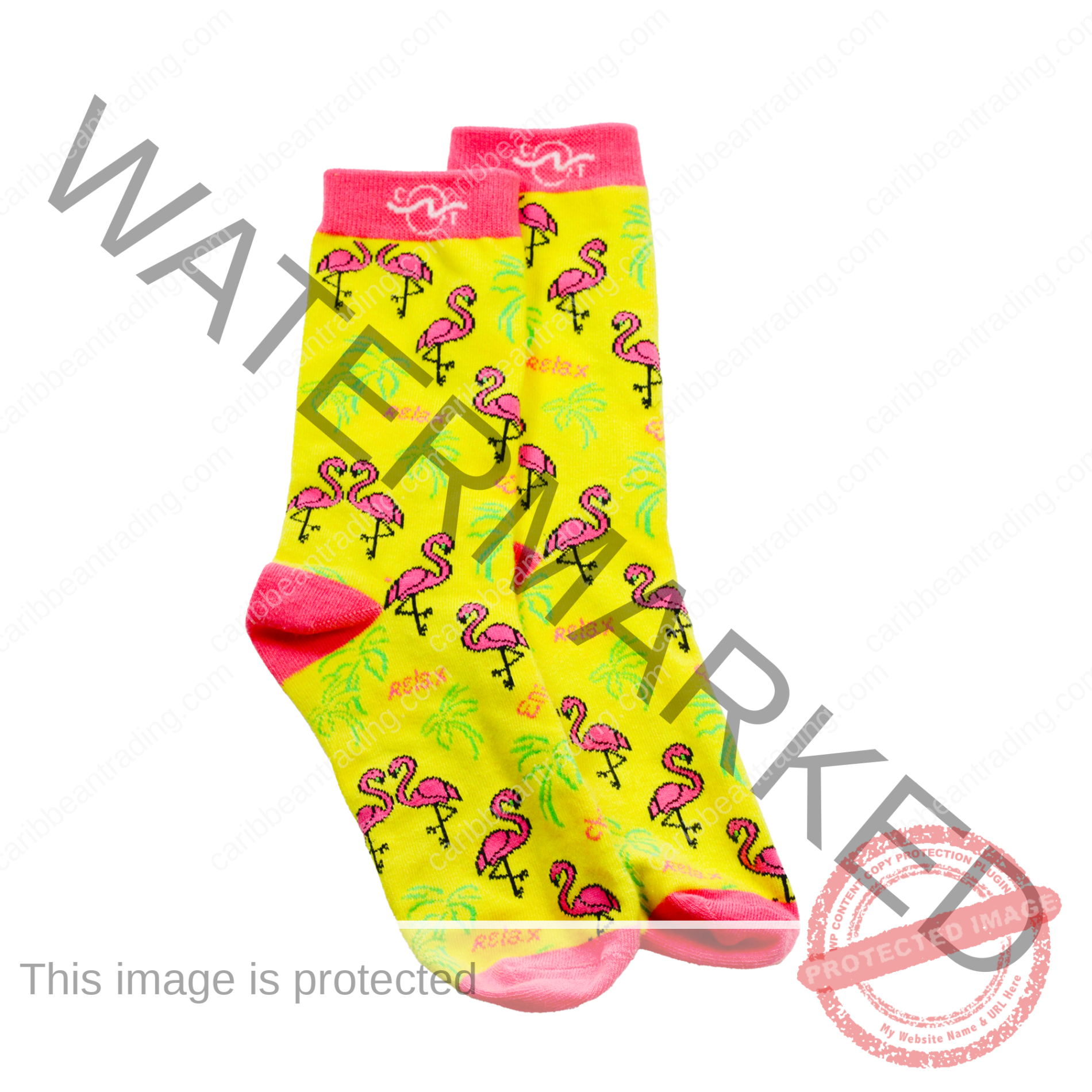 Tropical Socks Relax Flamingo