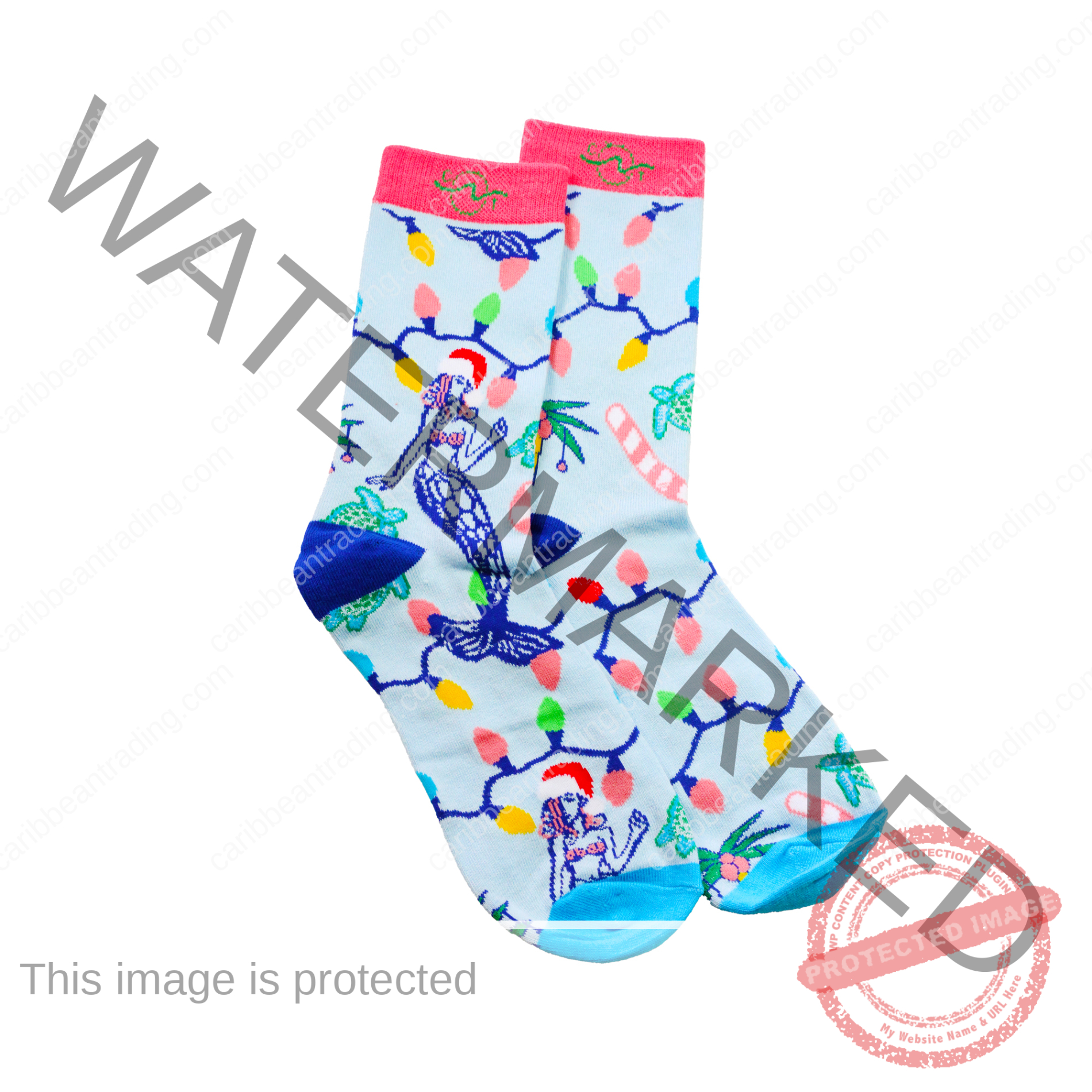 Tropical Socks Christmas Lights