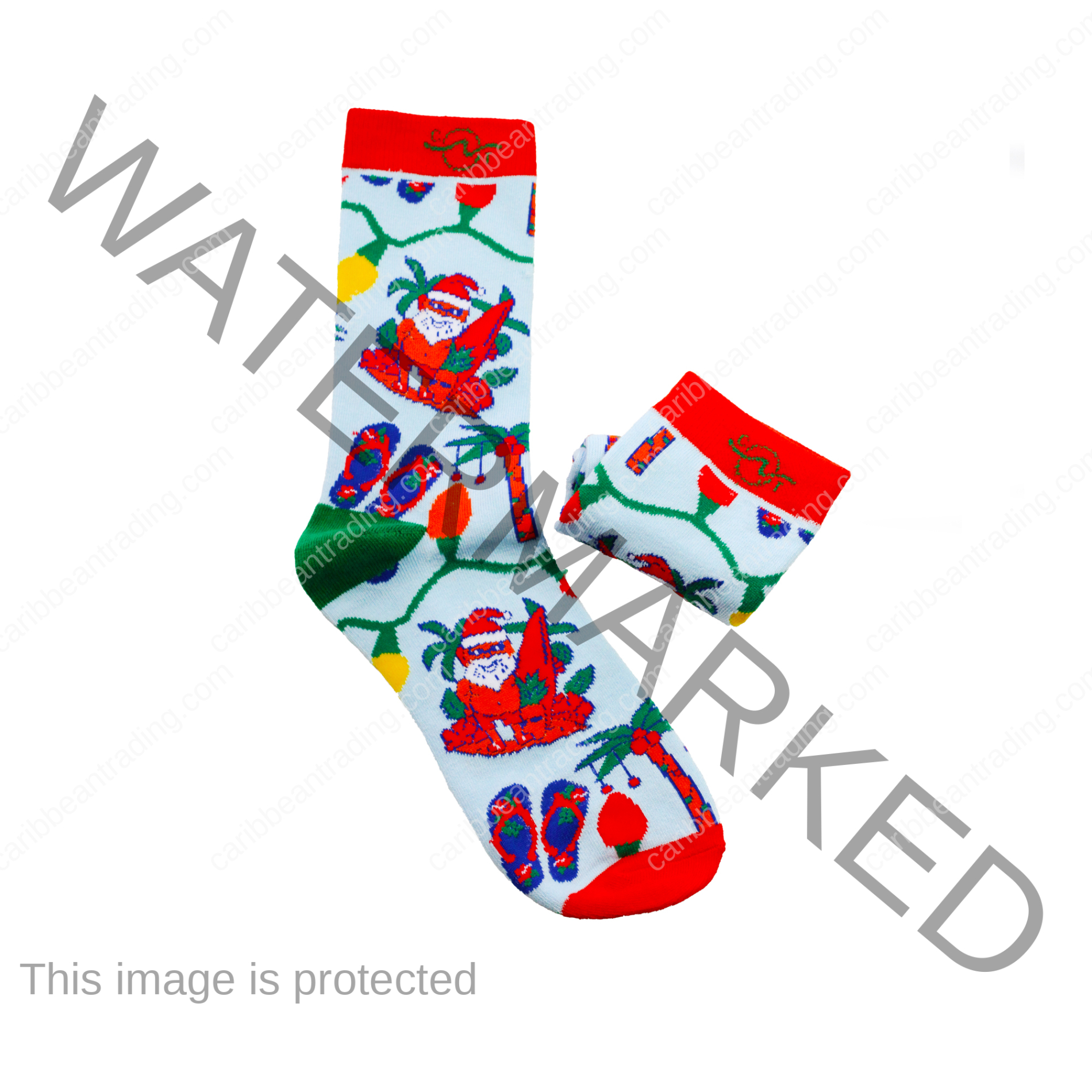 Tropical Socks Santa Claus - Image 2