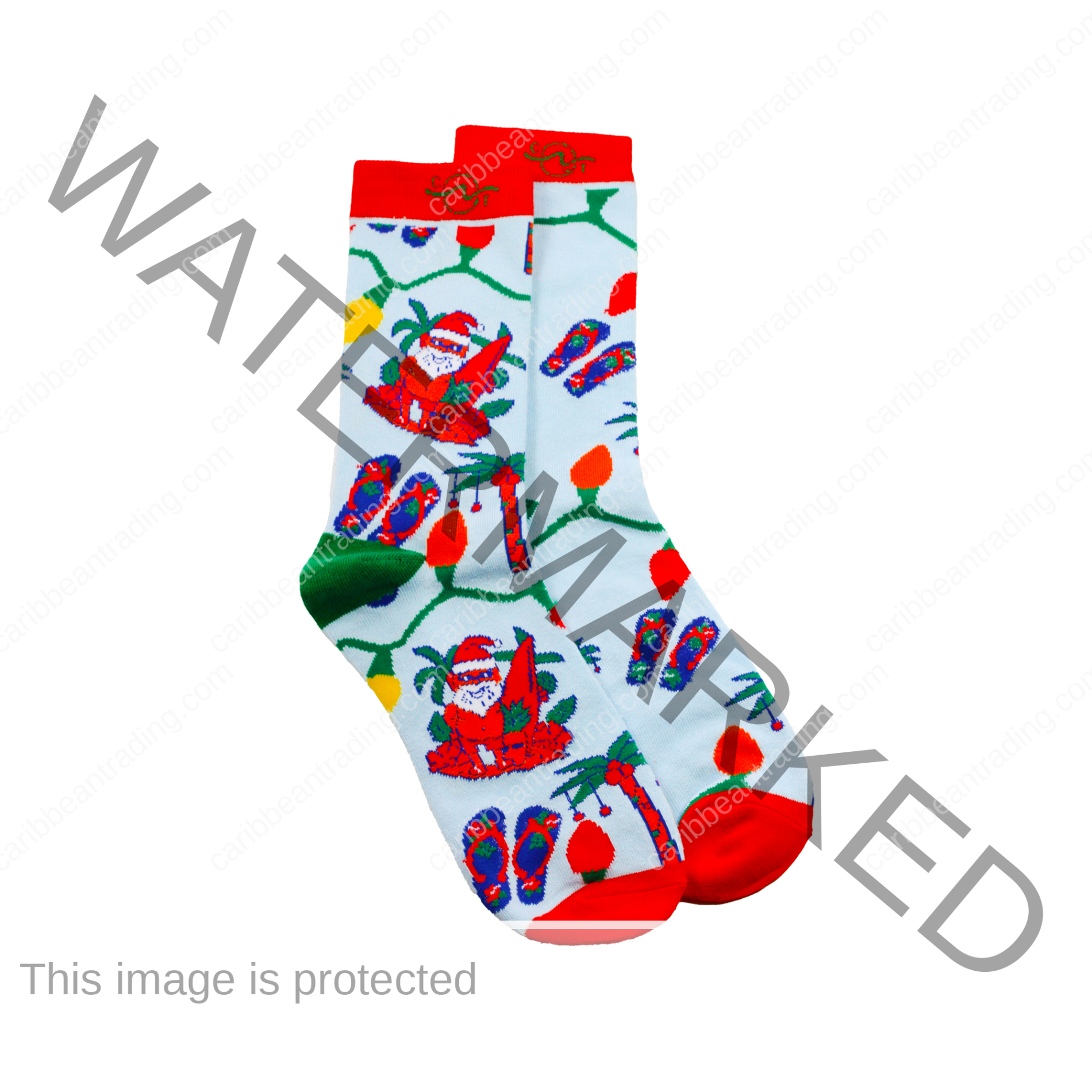 Tropical Socks Santa Claus