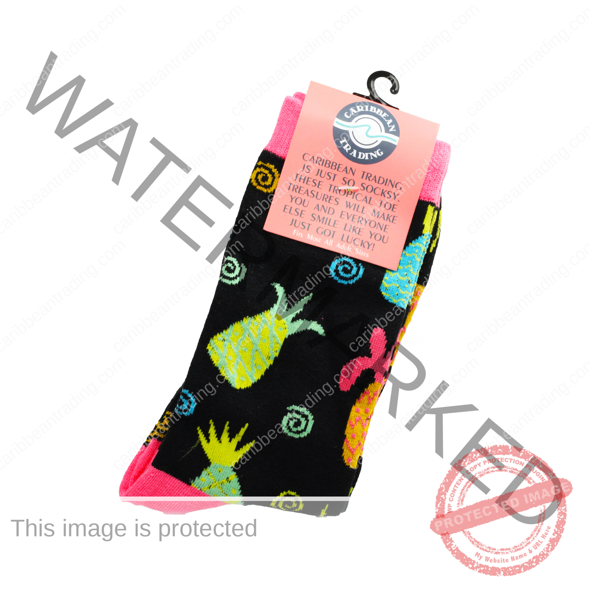 Tropical Socks Pineapple-Mermaids - Image 4