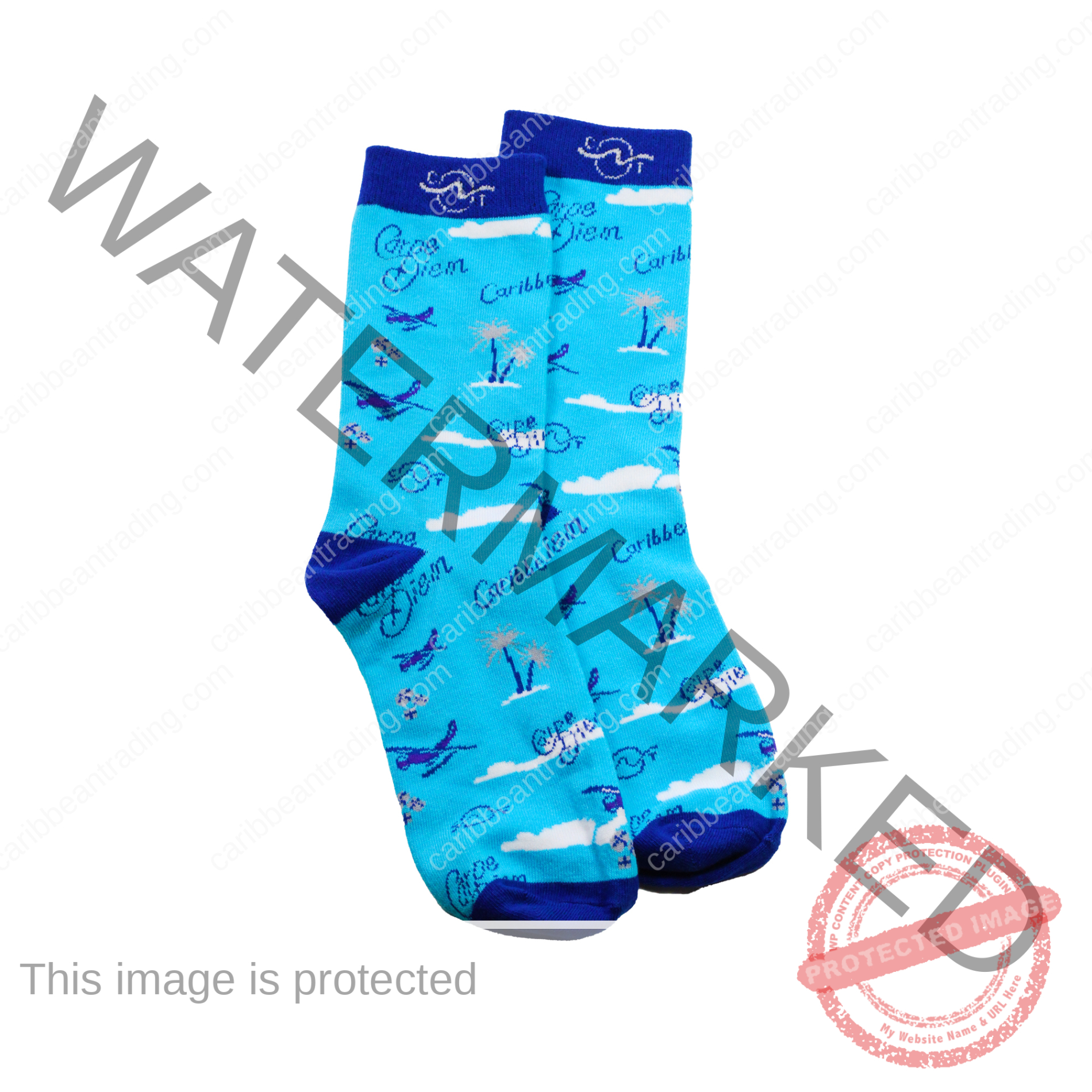 Tropical Socks Carpe Diem