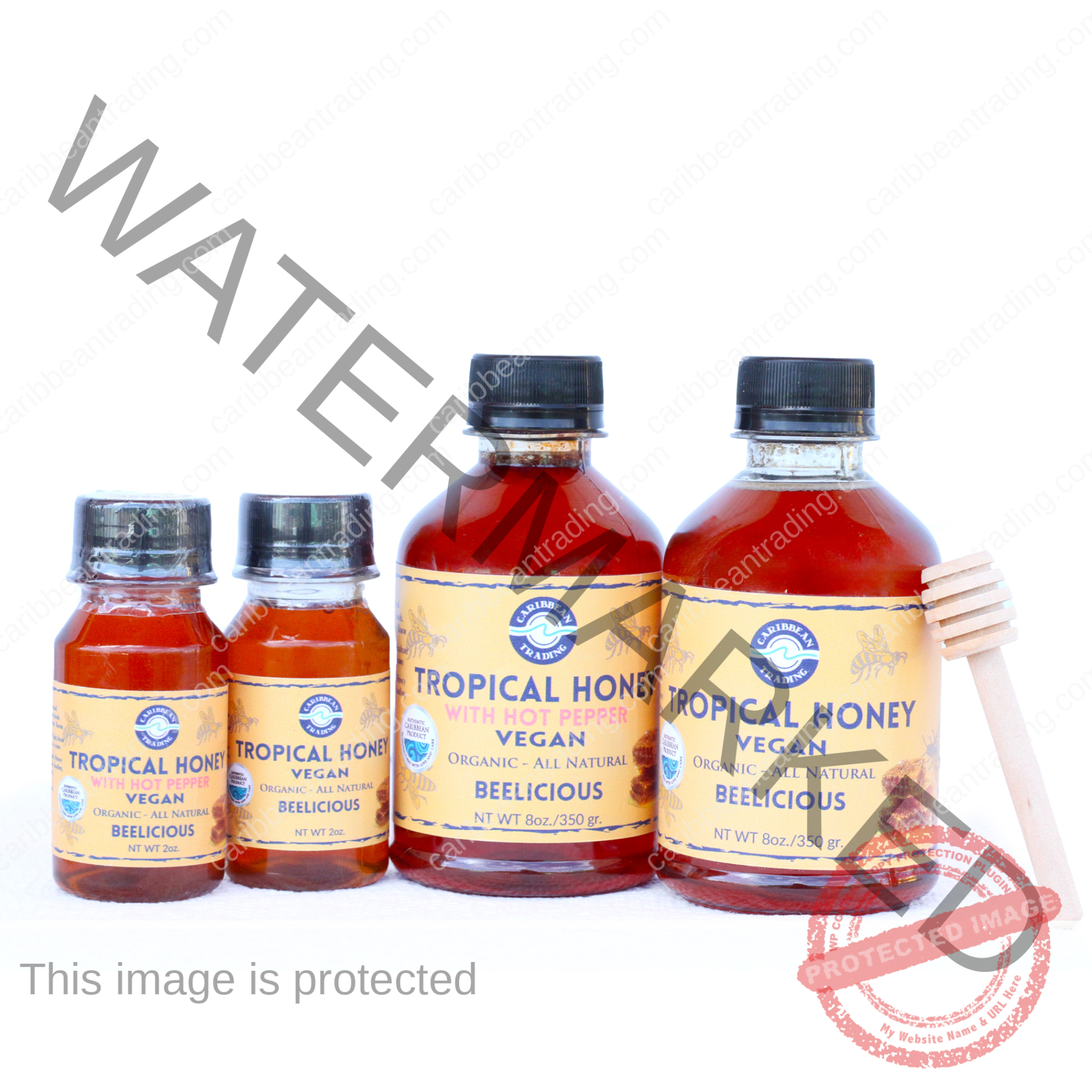 Tropical Honey With Hot Pepper Vegan 8oz. - Image 3