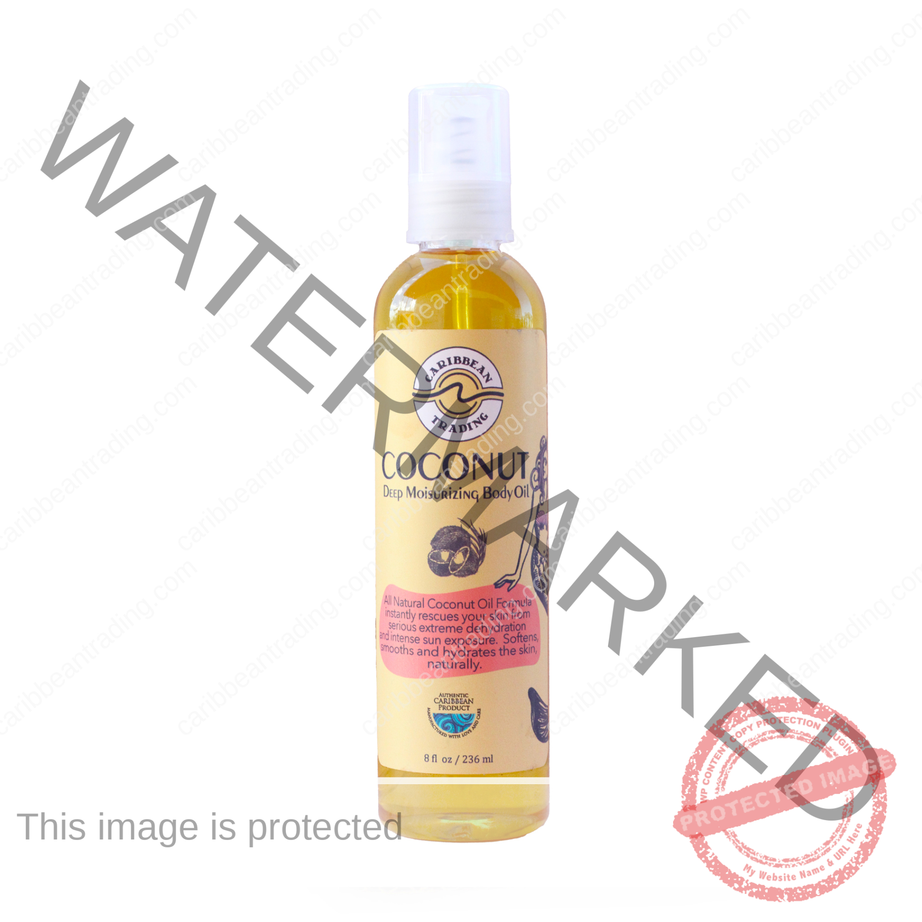 Coconut Body Oil - 8 oz.