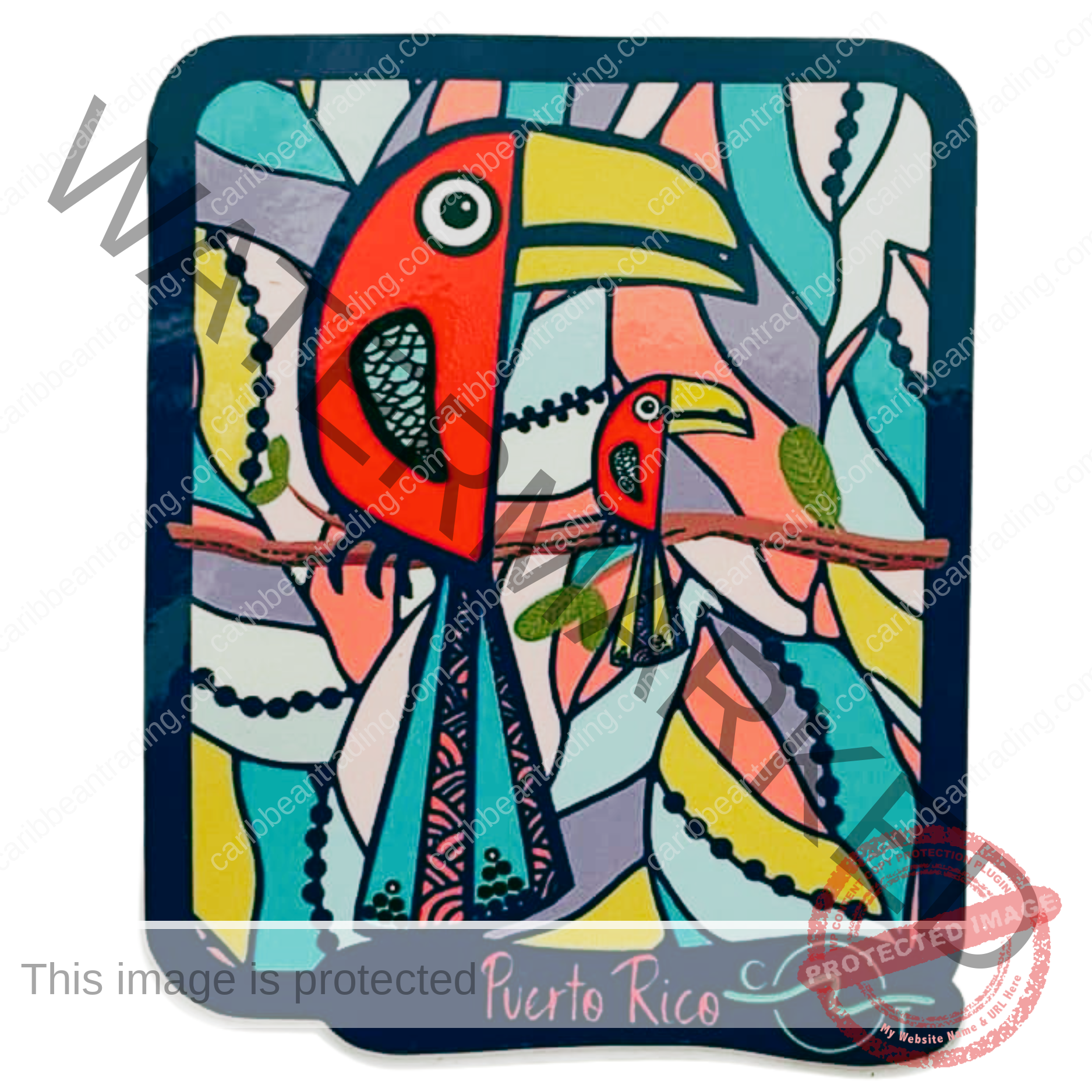 Mini Stickers Tucan Mosaic