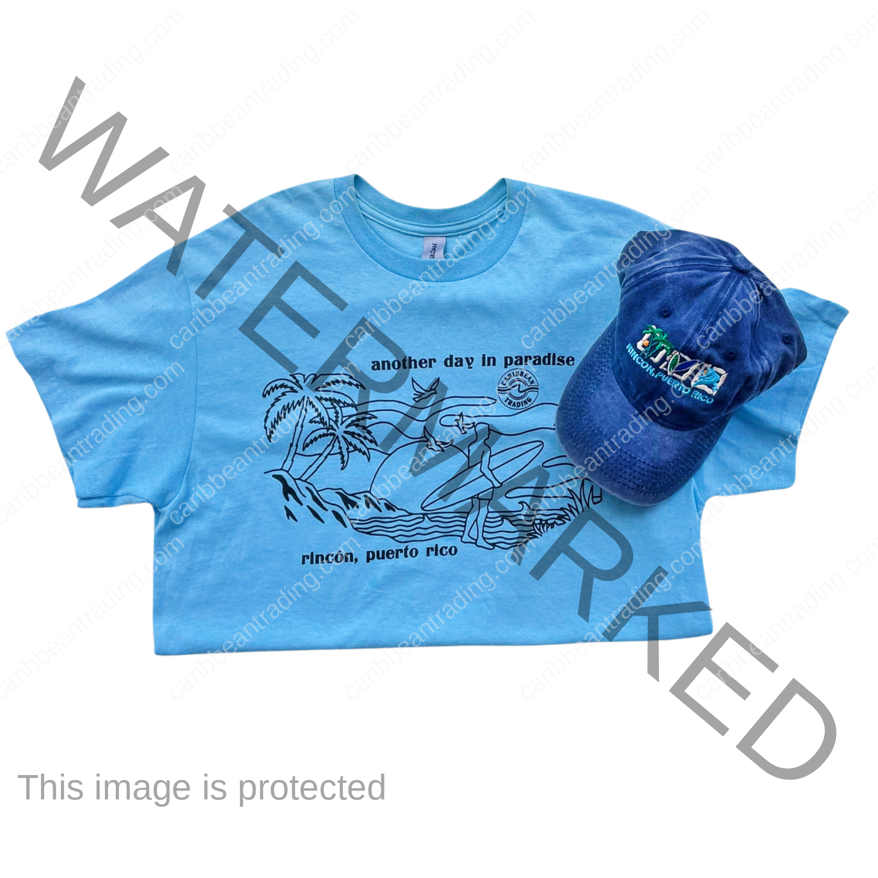 T-shirt-cap combo Another Day in Paradise - Image 3