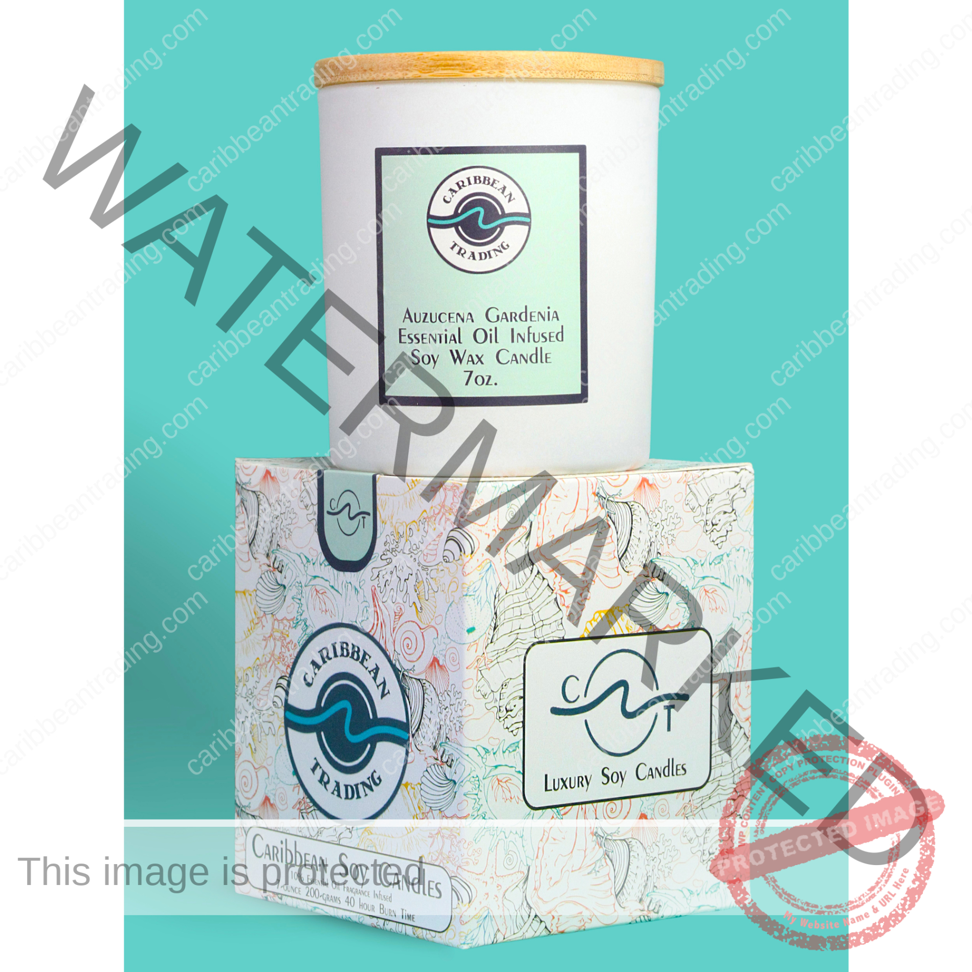 Azucena Gardenia 7oz. Candle - Image 4