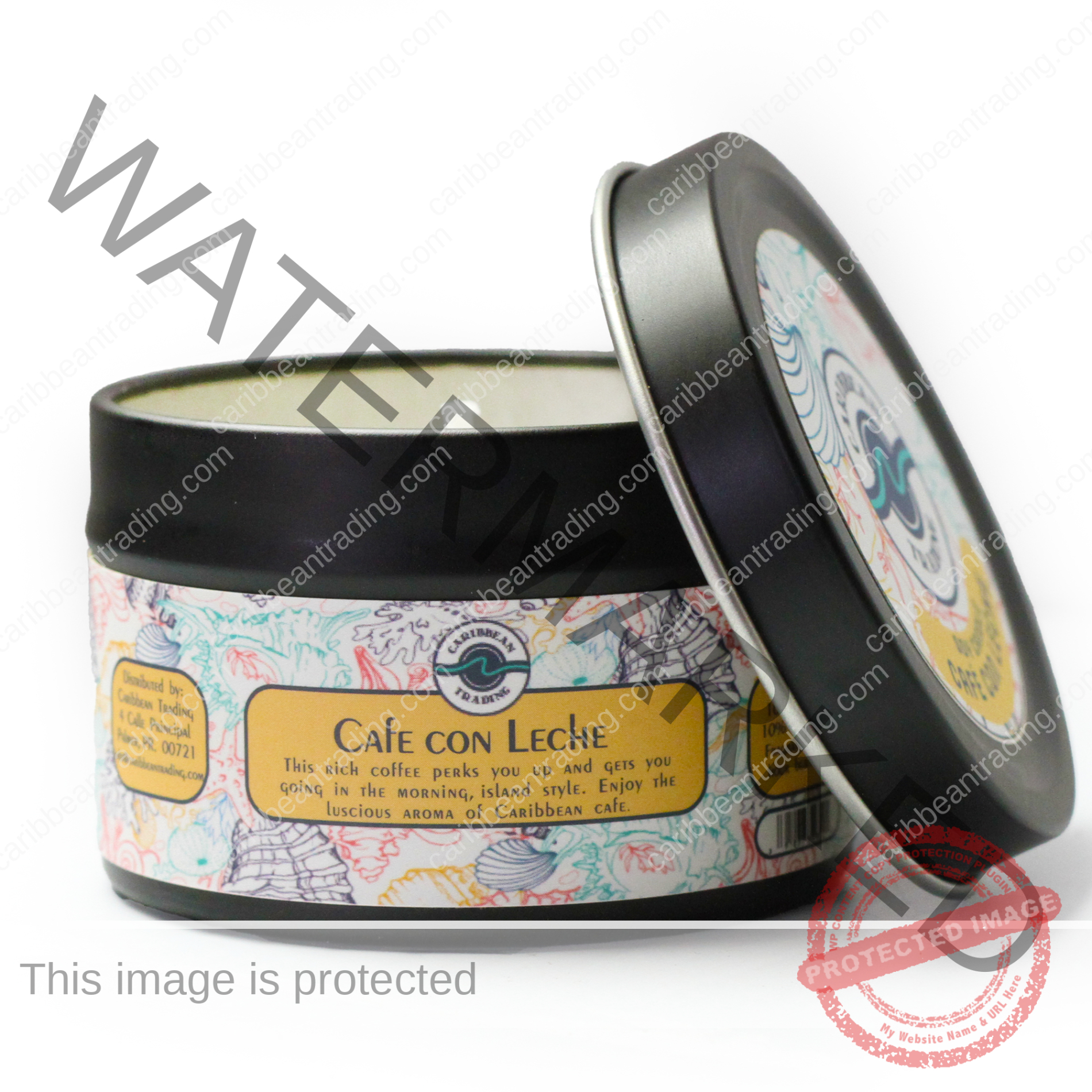 Cafe con Leche 2oz. Travel Tin