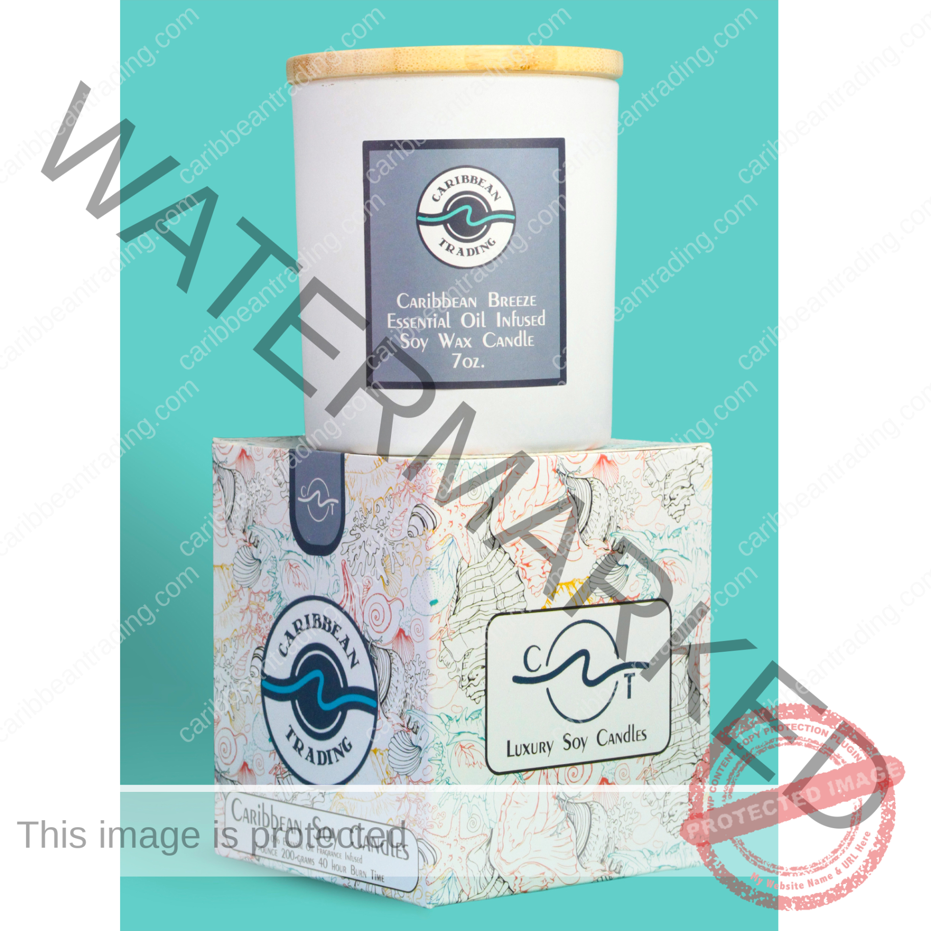 Caribbean Breeze 7oz. Candle - Image 4